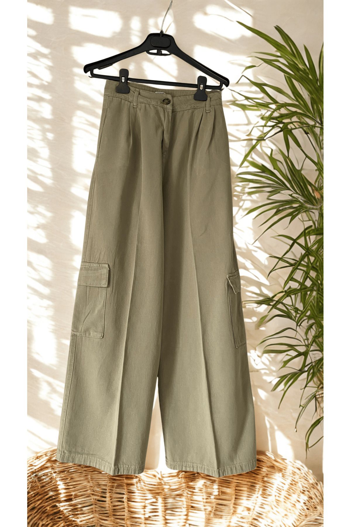 My Fashion KARGO CEPLİ GABARDİN PANTOLON-HAKİ