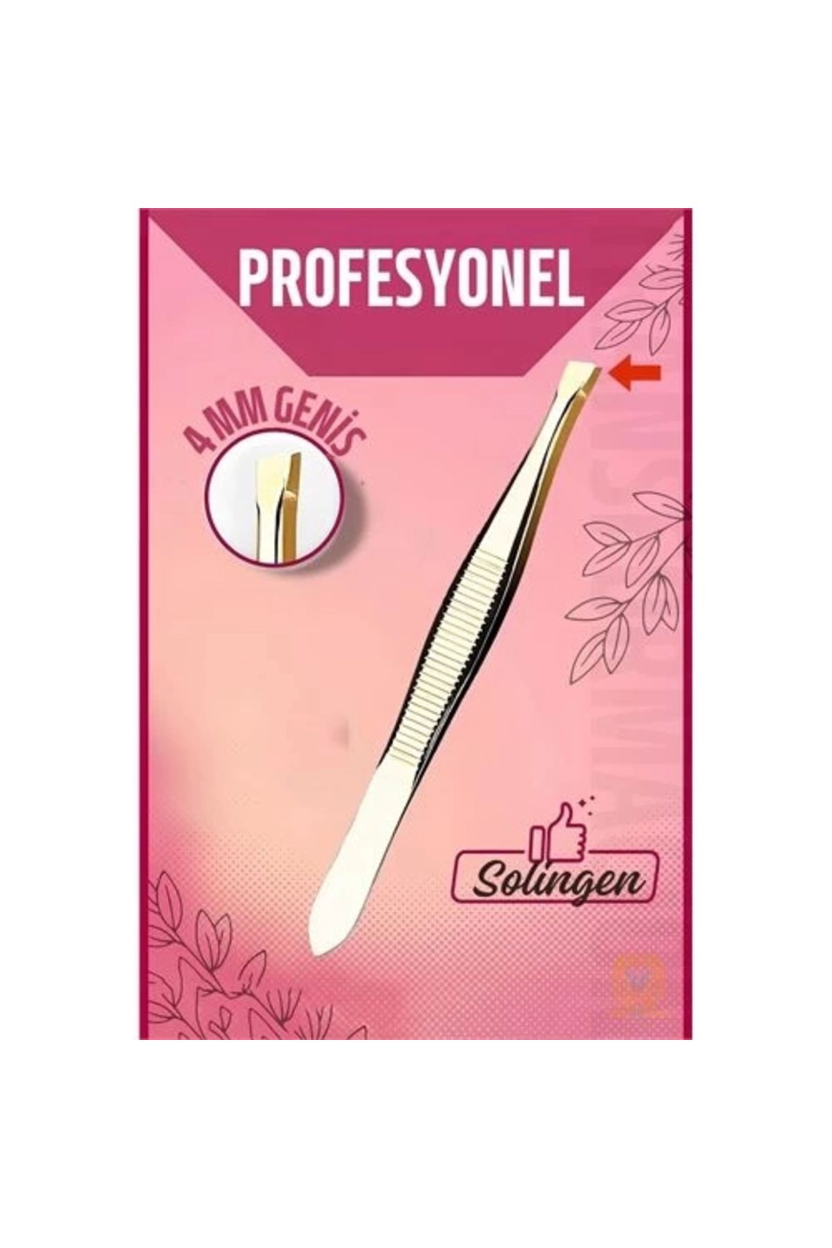 Generic 4 mm Geniş Uçlu Cımbız Çelik Solingen Professional