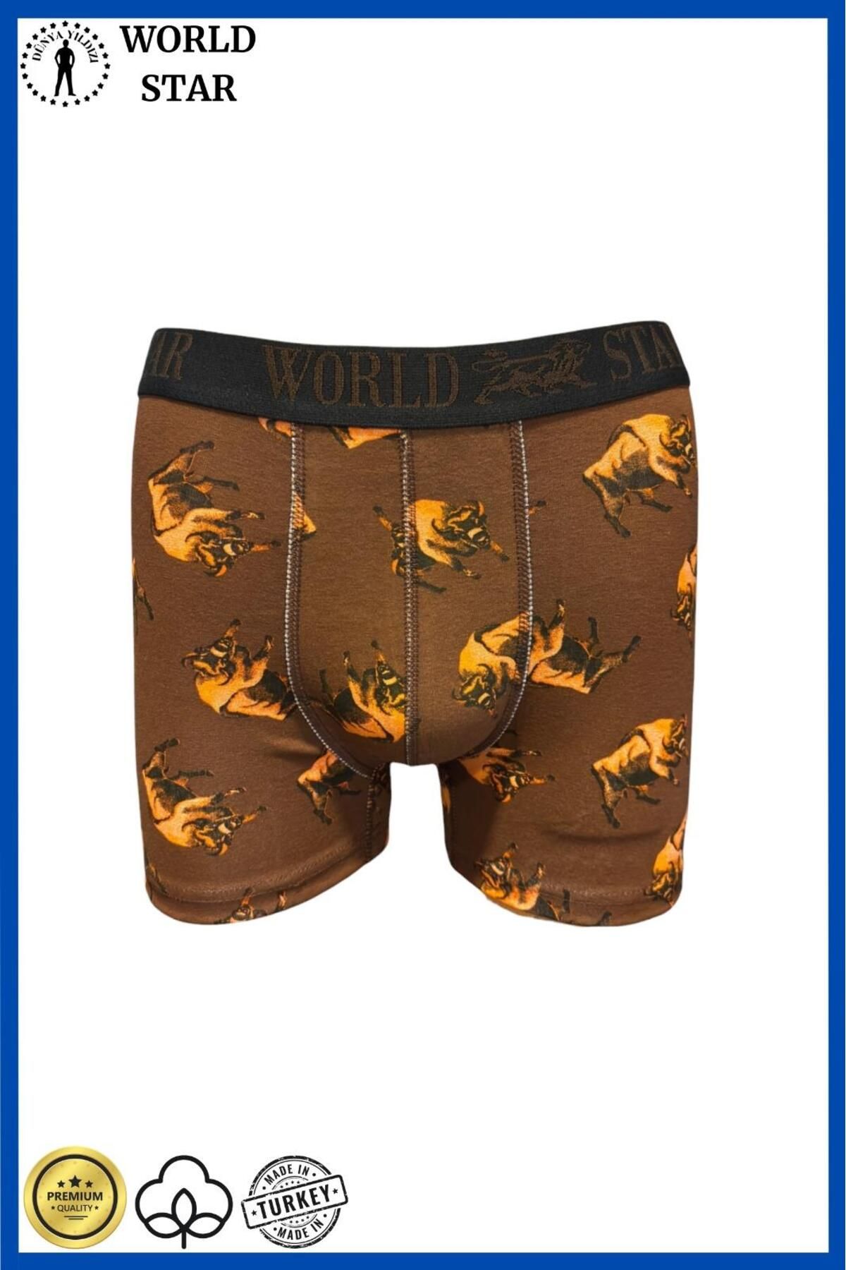 civetta Likralı Pamuklu Renkli Erkek Boxer