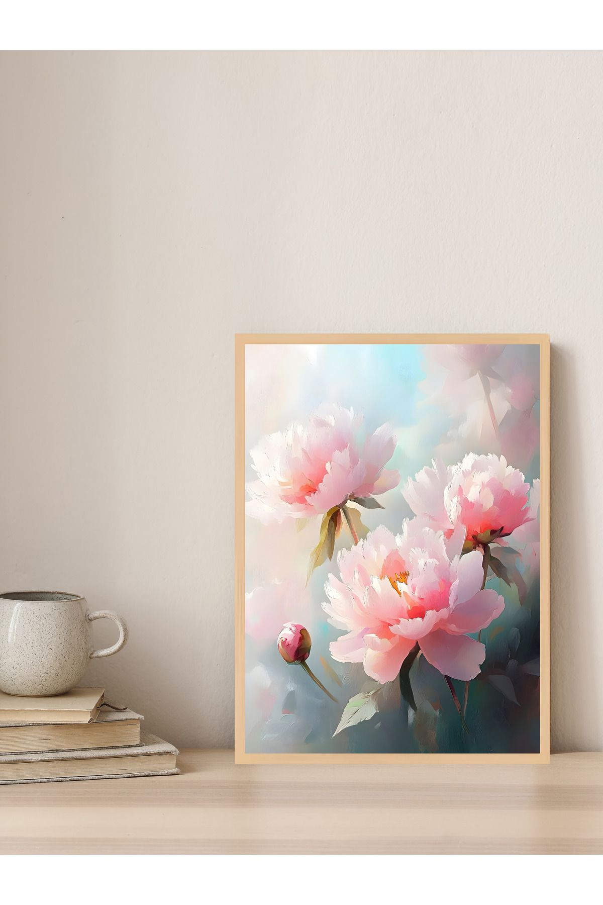 Tuba Decor Tek parça Ahşap Çerçeve Görünümlü MDF Tablo