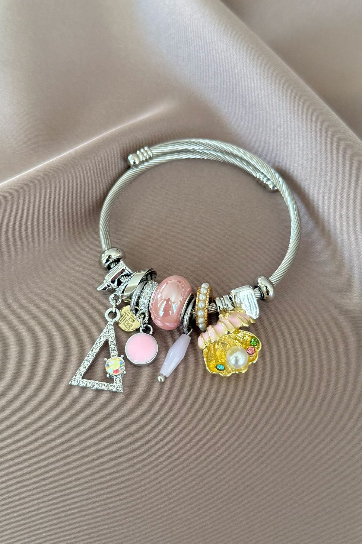 laria jewelry İstiridye Charm Bileklik