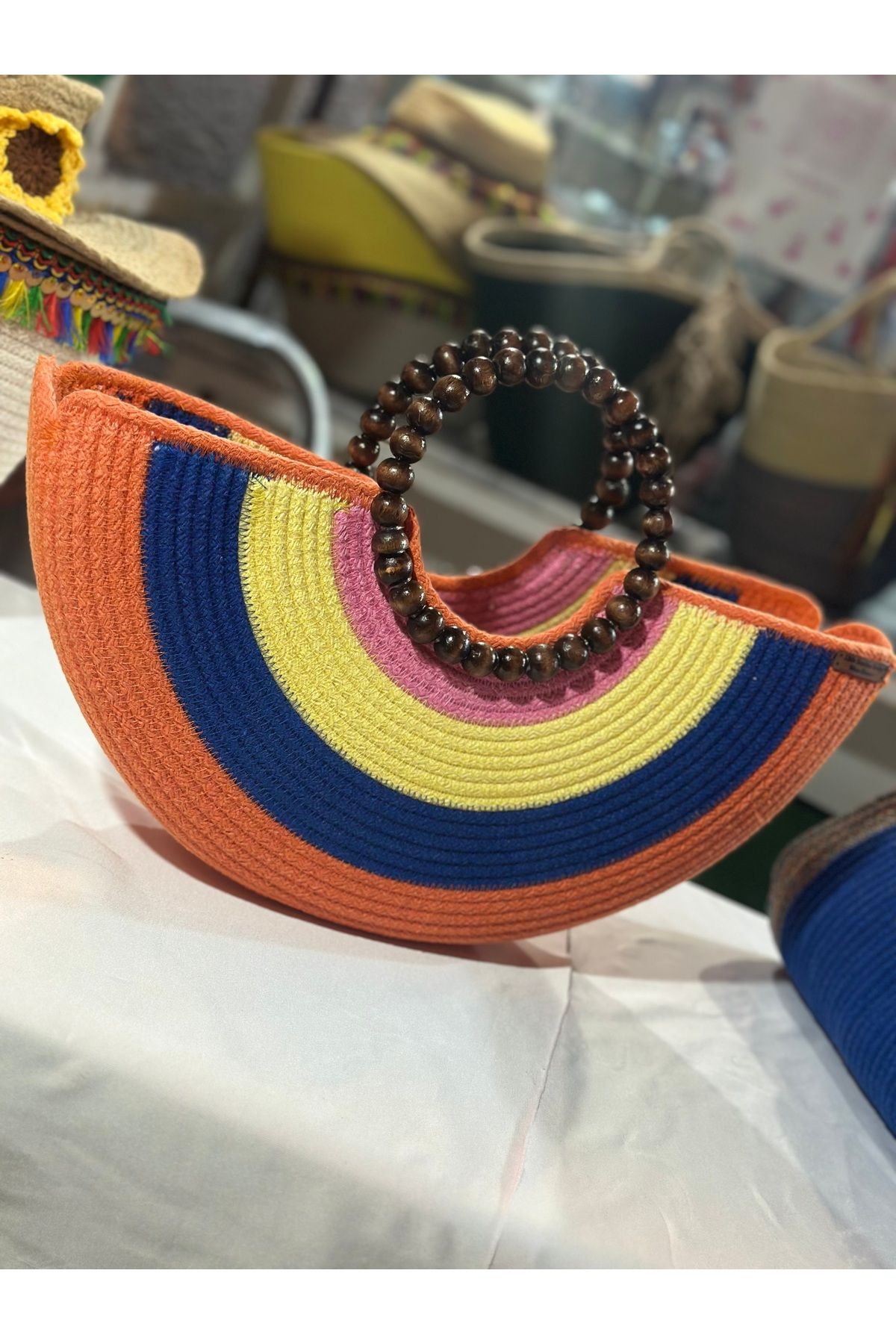 Little Sunshine Design El çantası, tasarım el çantası, gökkuşağı çanta, gökkuşağı el çantası