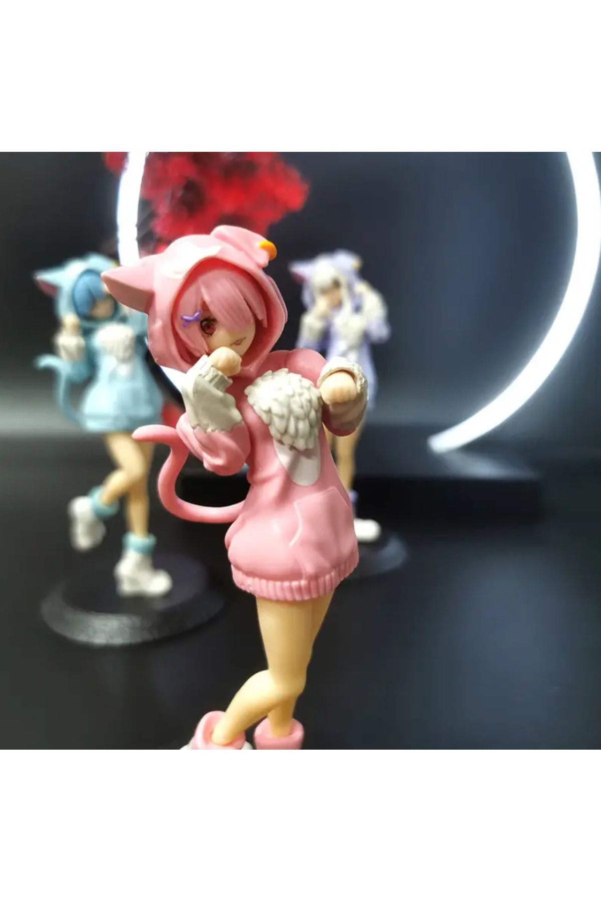 Butic Anime ReZero Ram Figür 14CCM Tek Adet Kawaii Hediyelik Anime Kızı Figür