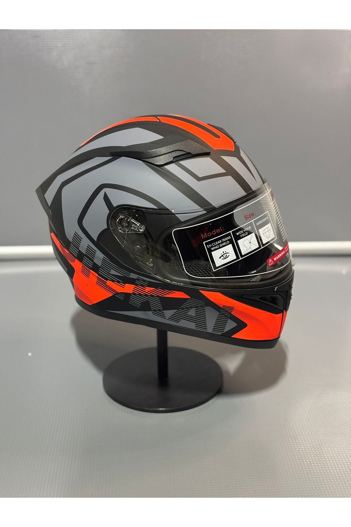 JK20 JK316 J1 ORANGE Full Face Motosiklet Kaskı (TURUNCU)