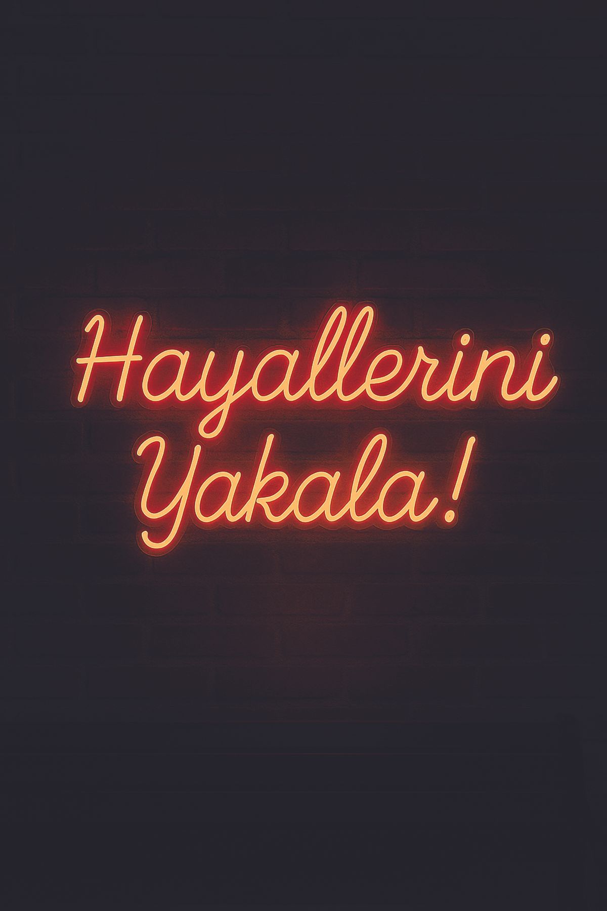 Magnetfoto Hayallerini Yakala! Kırmızı Neon LED Tabela