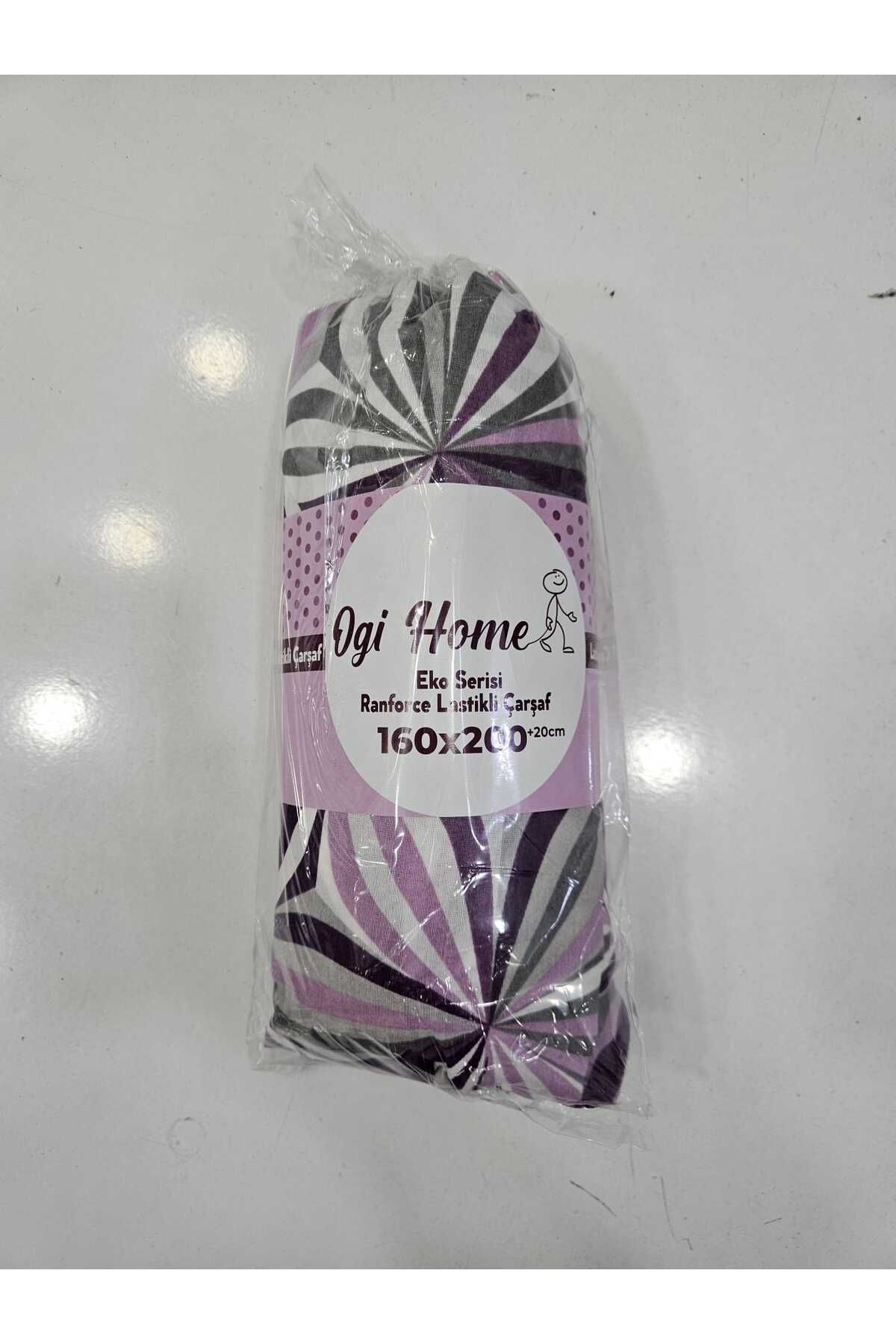 perland home Ogi Home / Çift Kişilik Ranforce Kumaş Lastikli Çarşaf Yatak Örtüsü