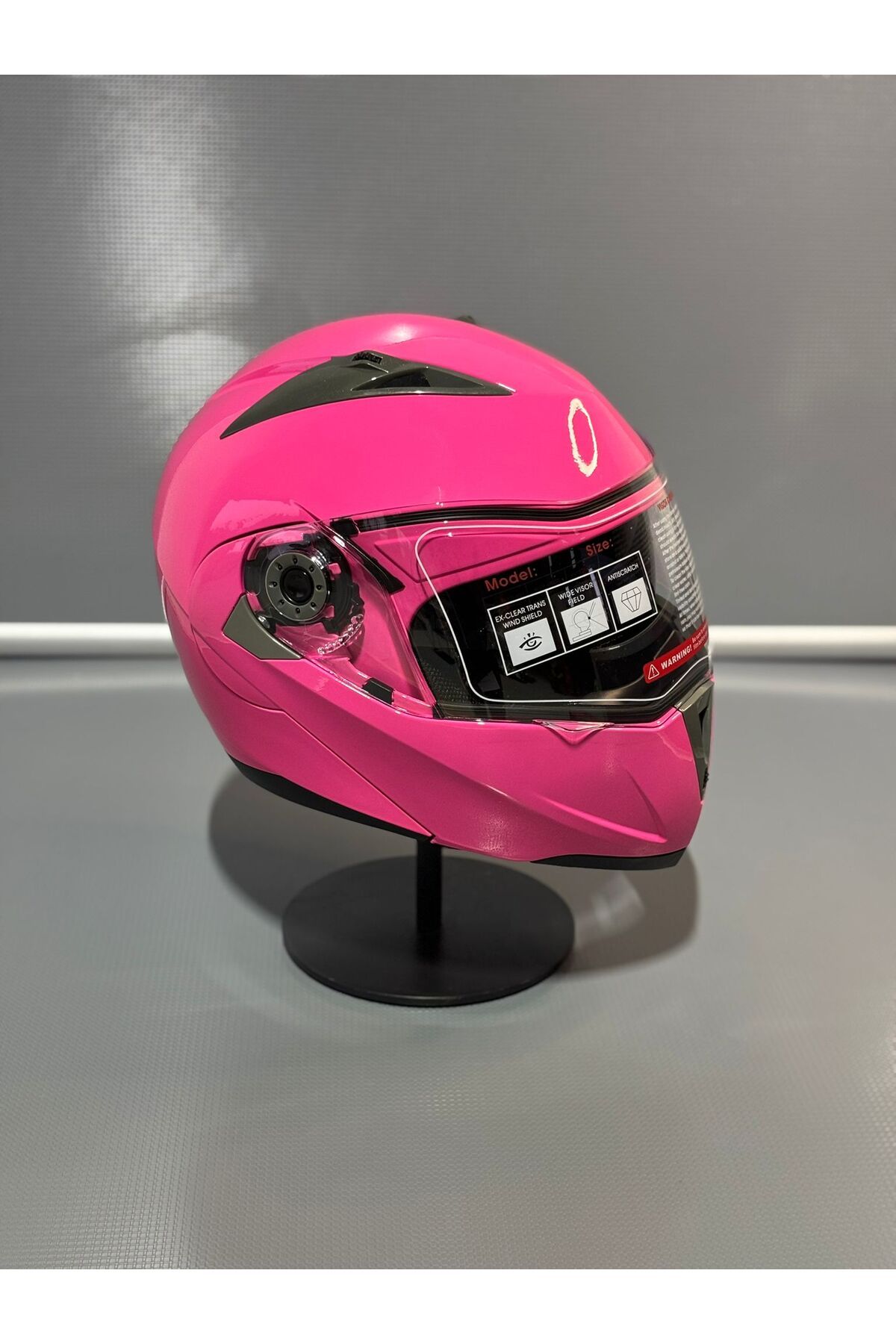 JK20 JK902Z Pembe Çene Açılır Motosiklet Kaskı