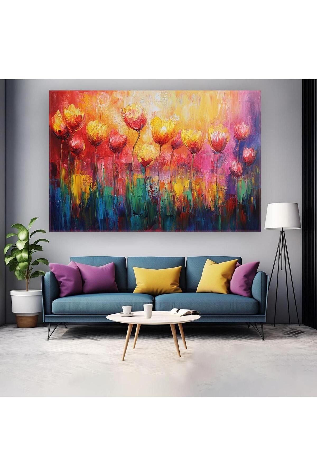 Ritmo Canvas Lale Bahçesi Kanvas Tablo
