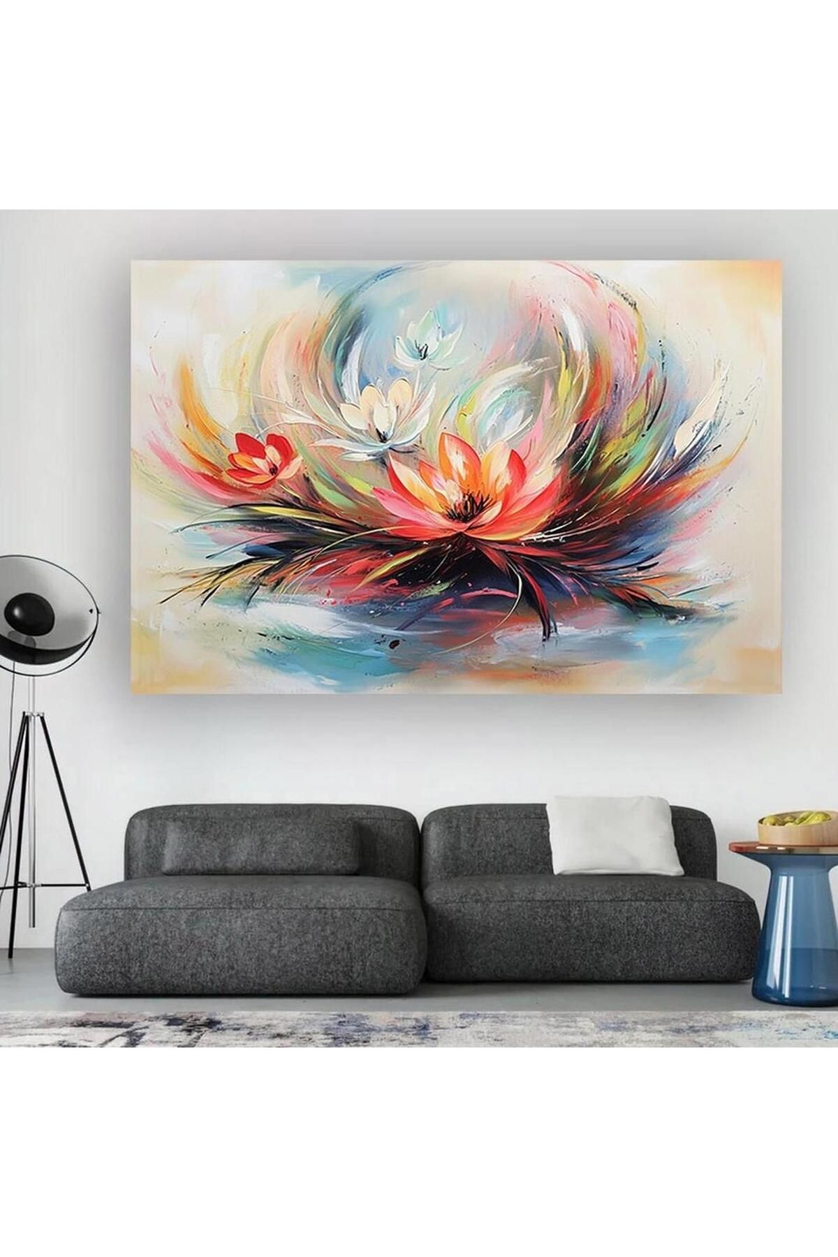 Ritmo Canvas Lotus Çiçeğinin Renkleri Kanvas Tablo