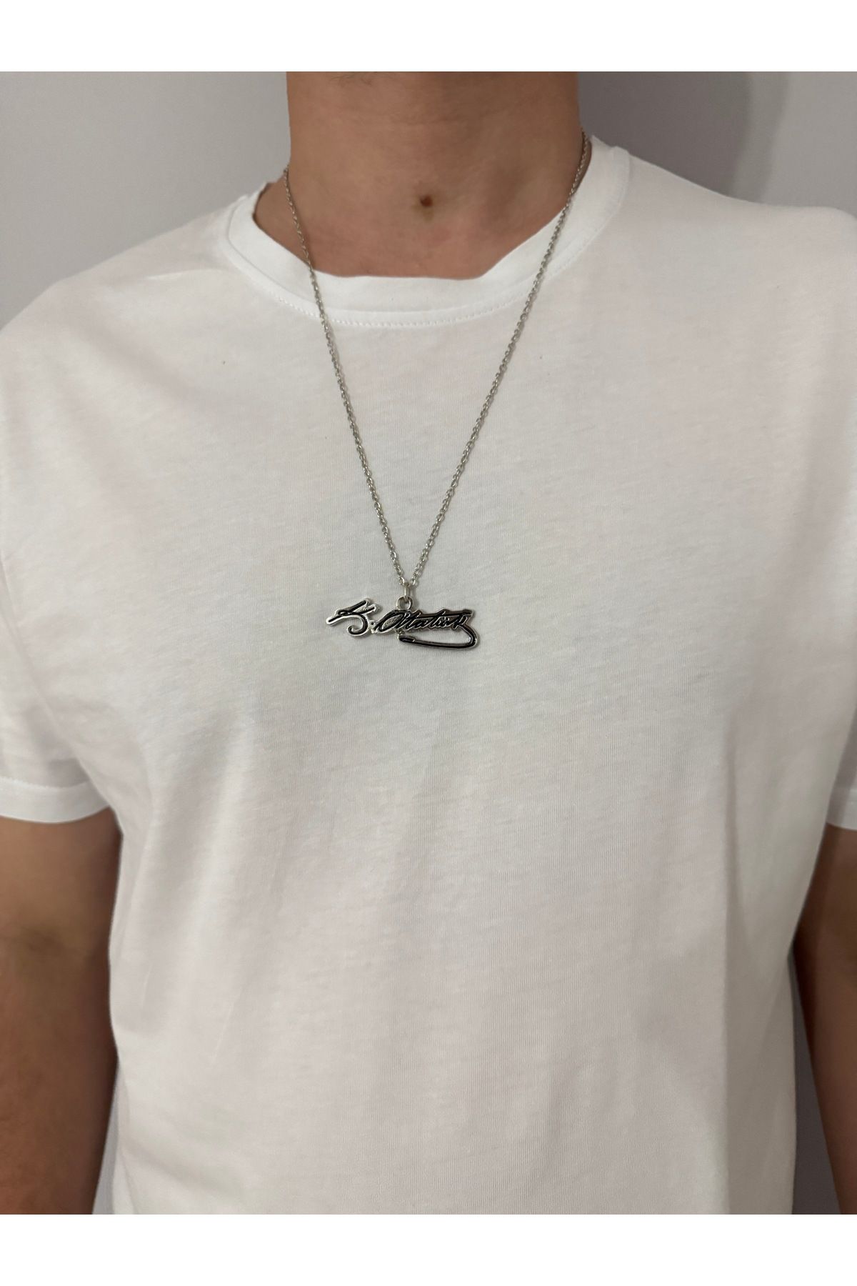 sielta Mustafa Kemal Atatürk İmza Unisex Zincirli Kolye