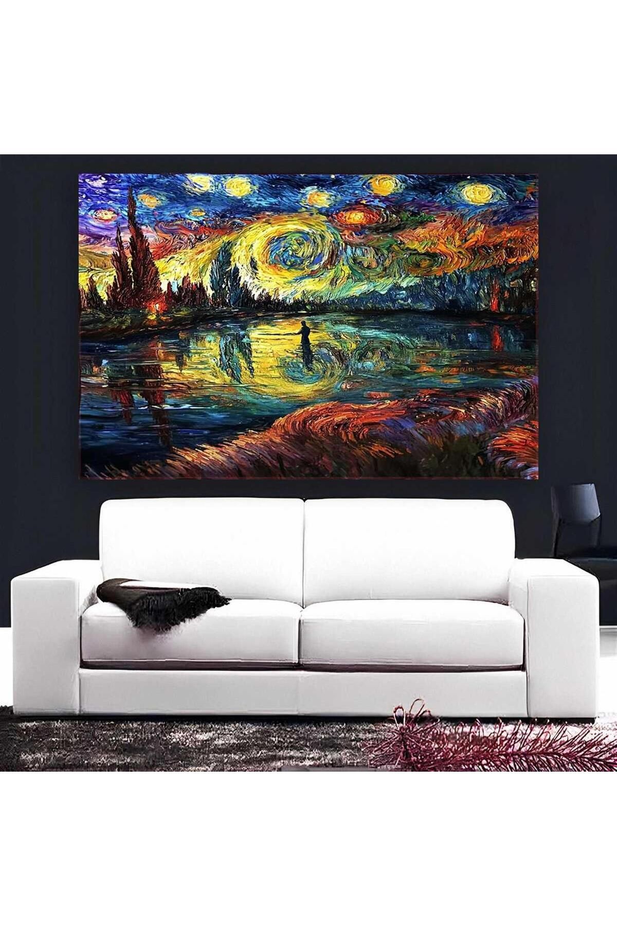 Ritmo Canvas Yıldızlı Gece Kanvas Tablo