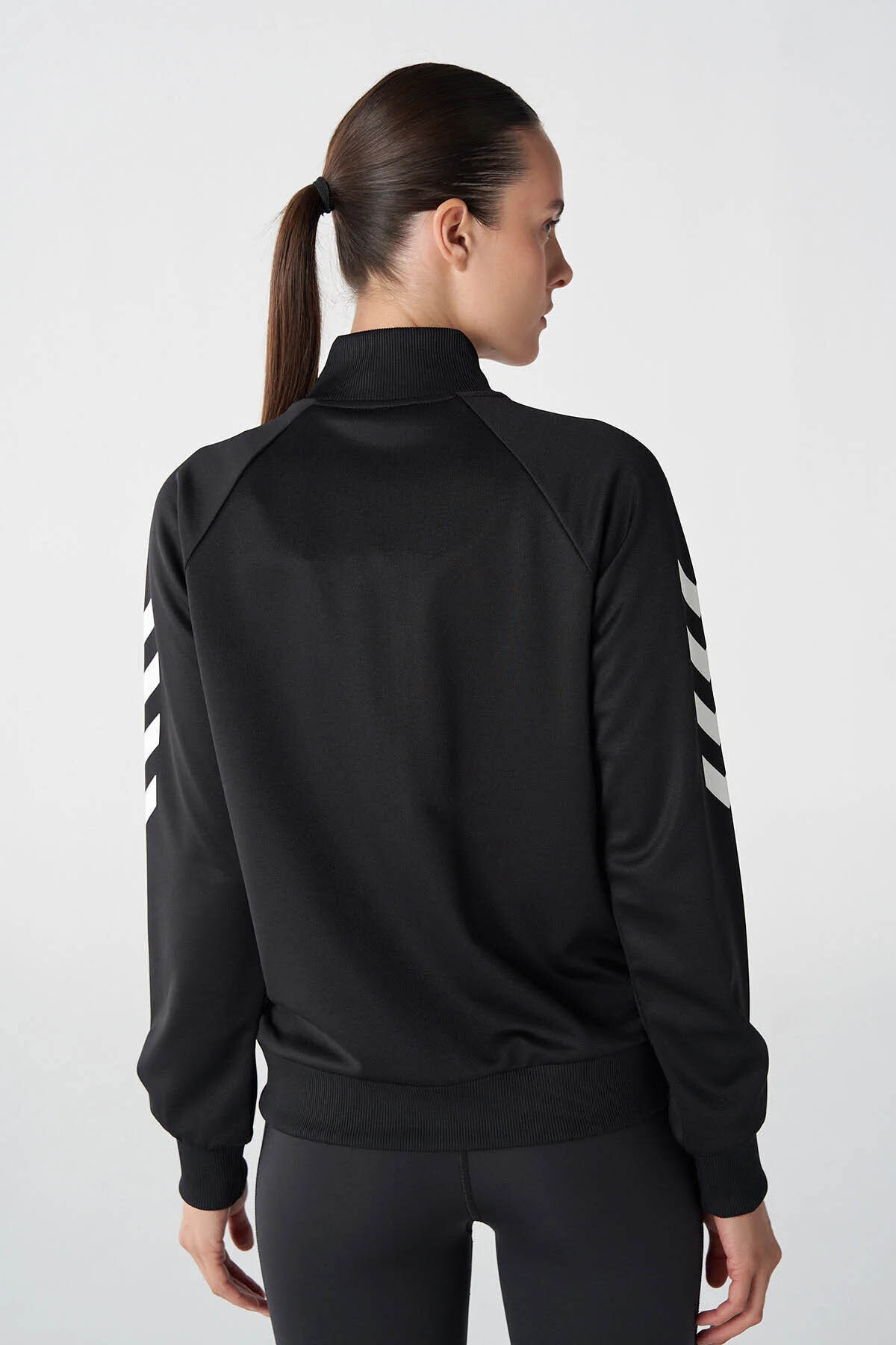 hummel Genesa Zip Jacket Siyah Kadın Sweatshirt 921773-2001 görsel 3