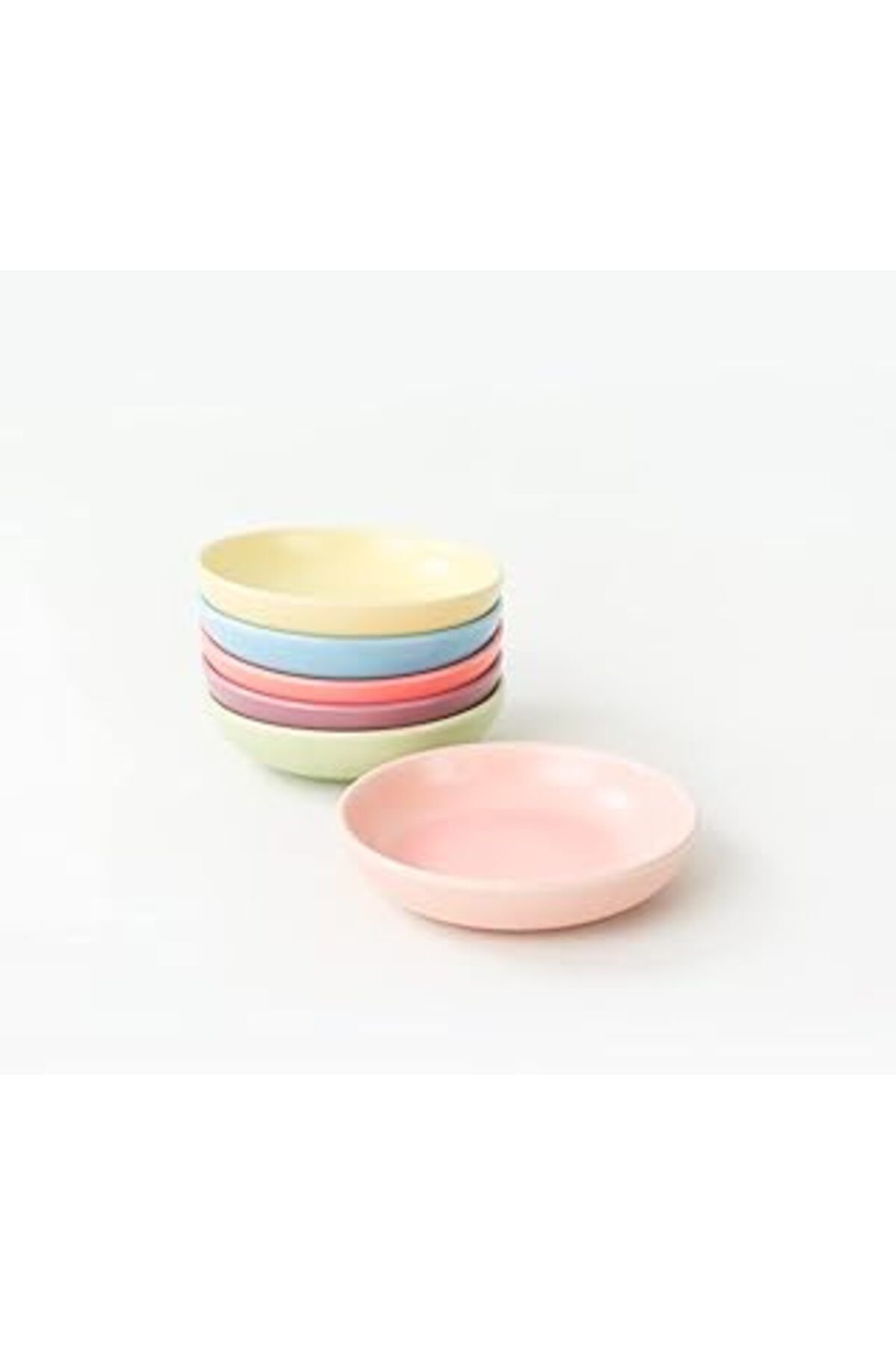 ASİTAN Keramika Rainbow Soft Matte Halka Çerezlik/Sosluk 13 Cm 6 Adet 960/990