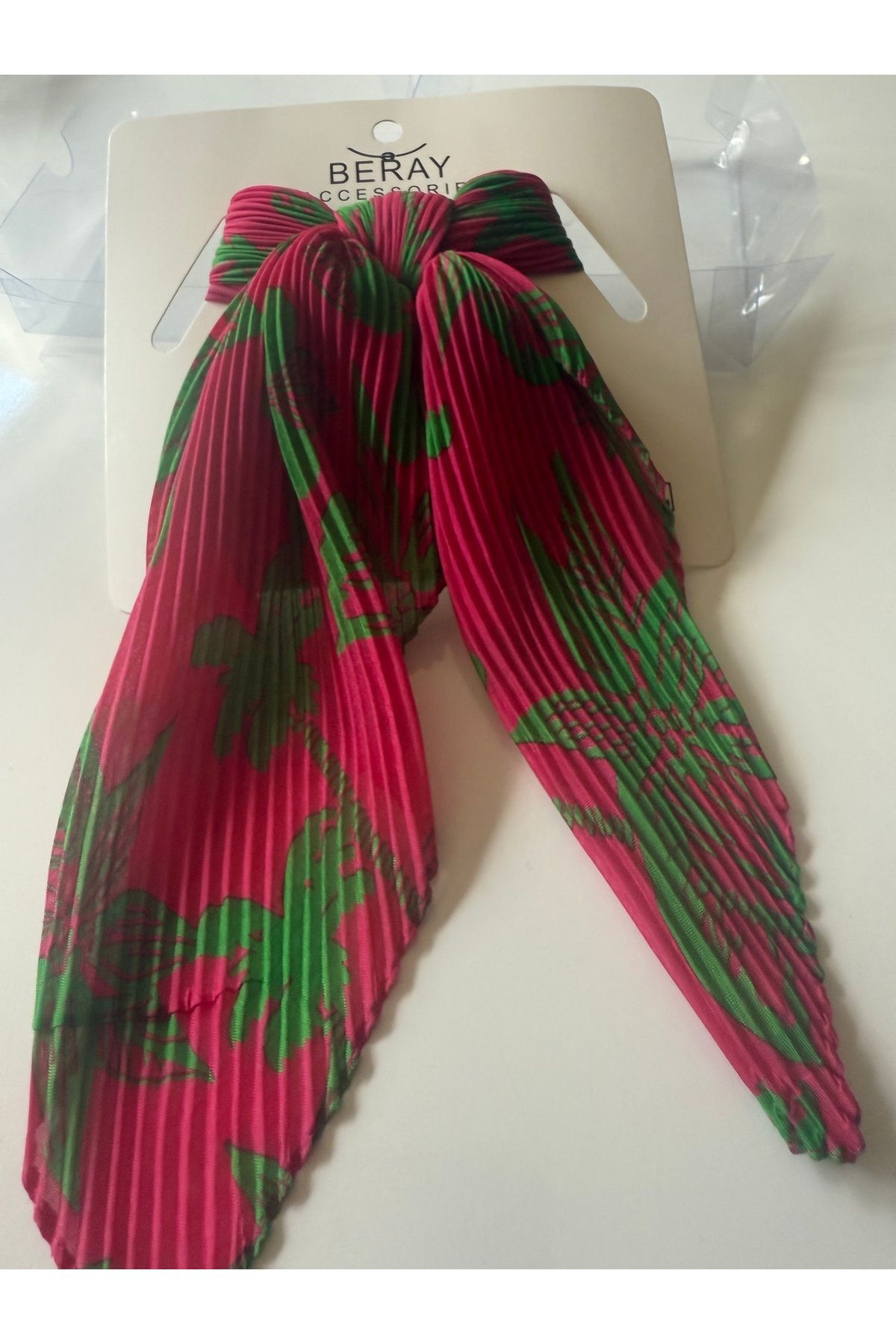 Şirince Karışık renkli bandana saç bandı fular toka
