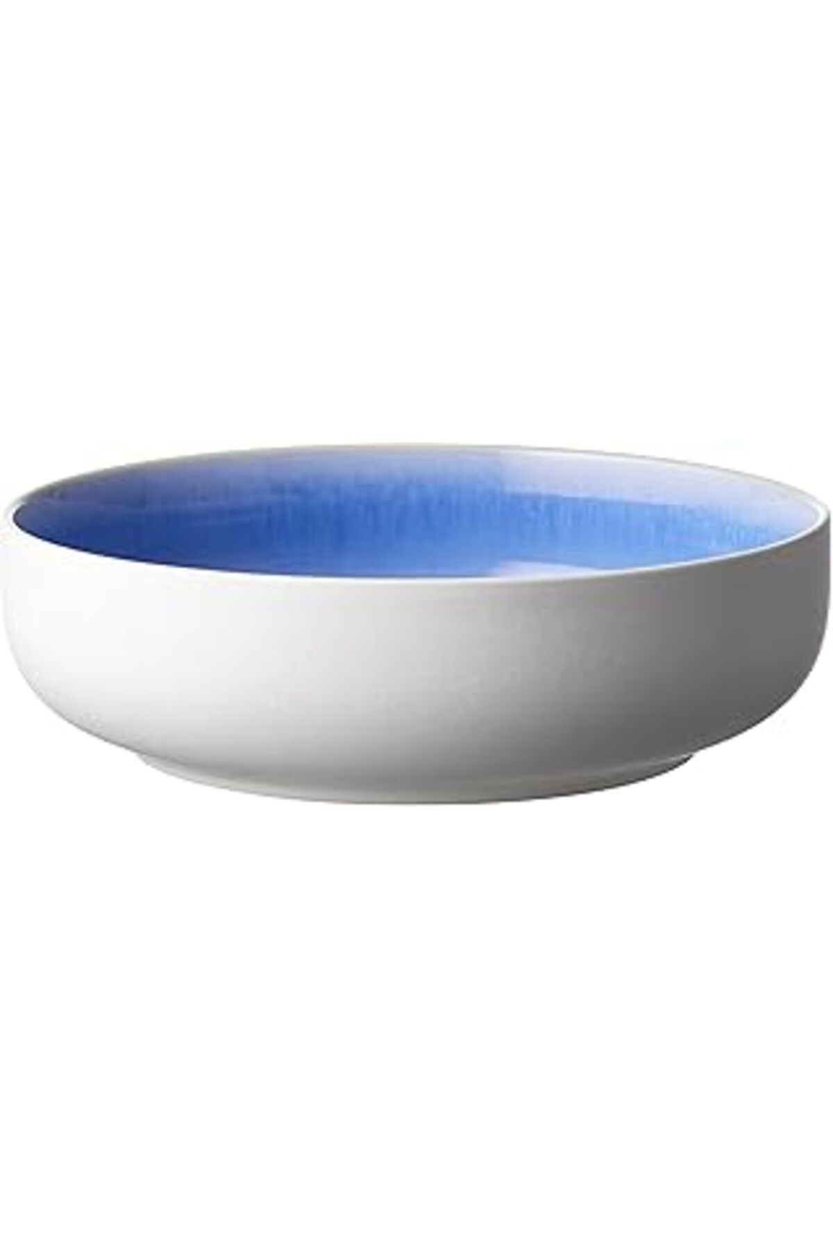 ASİTAN Studio Round North Makarna Tabağı Dia 19 Cm Mat Beyaz/Parlak Nehir