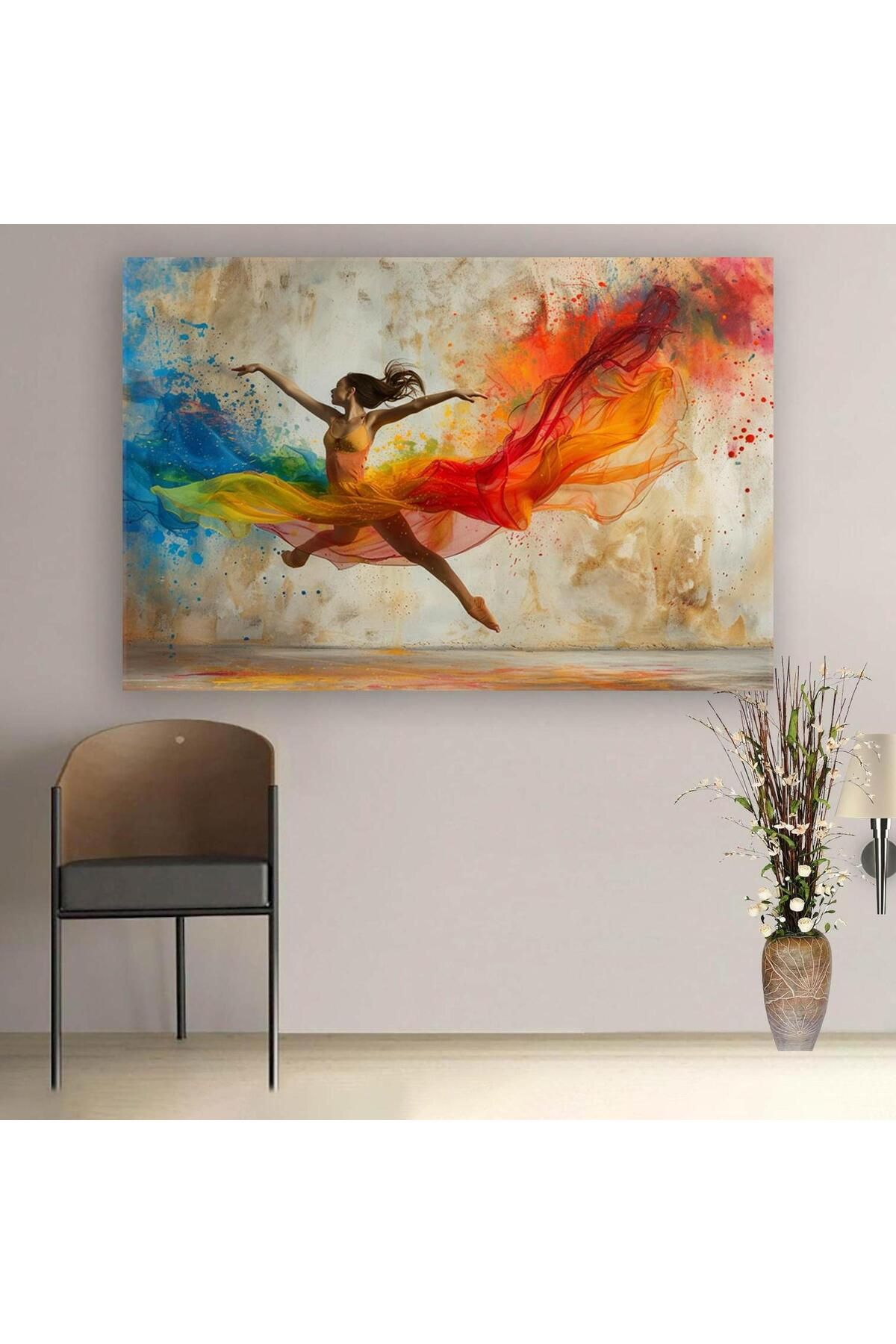Ritmo Canvas Renklerin Dansı Kanvas Tablo