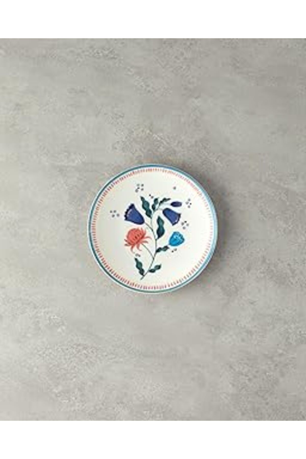ASİTAN English Home Carnival Posy Bone Porselen Pasta Tabağı 20 Cm Renkli