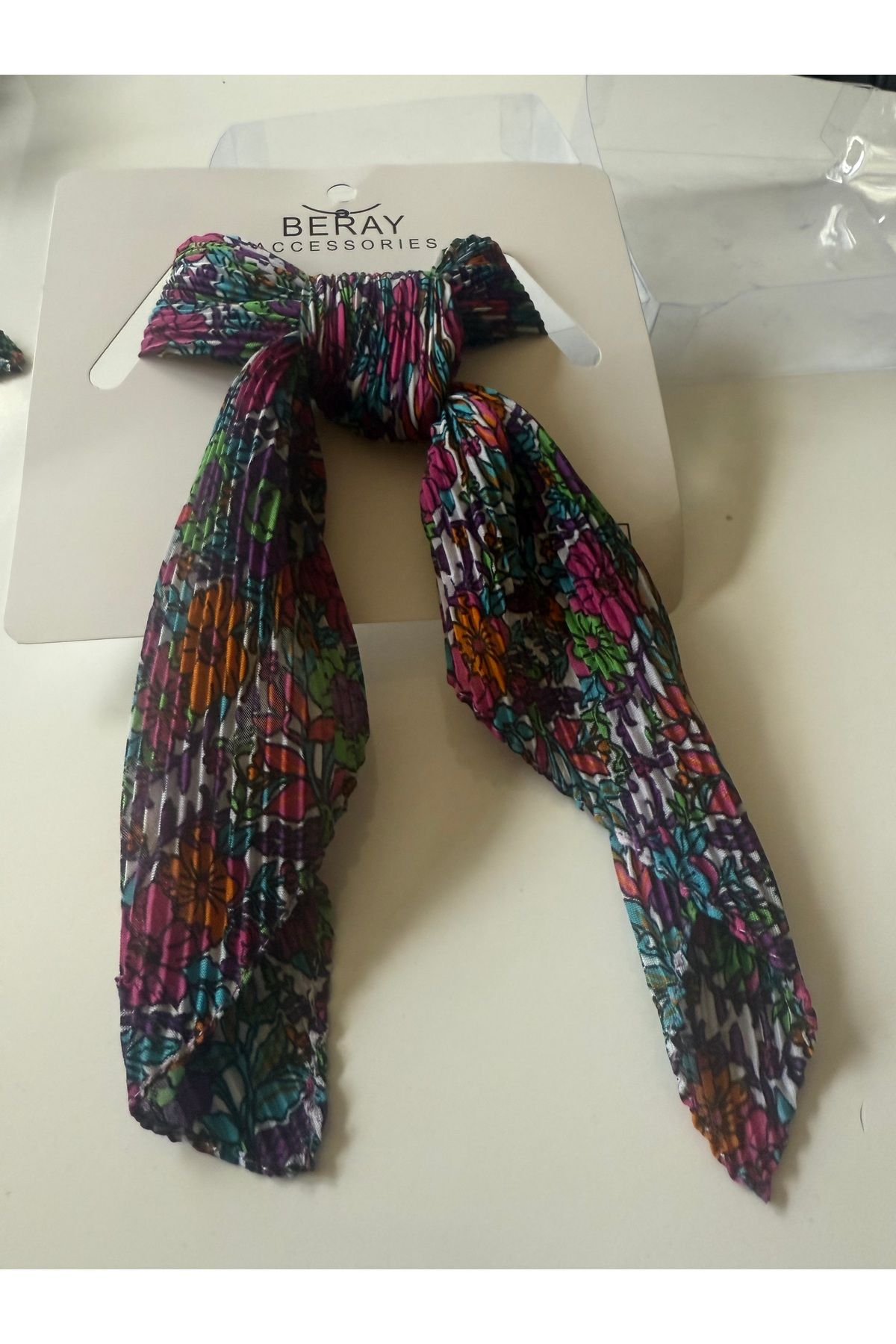 Şirince Karışık renkli bandana saç bandı fular toka