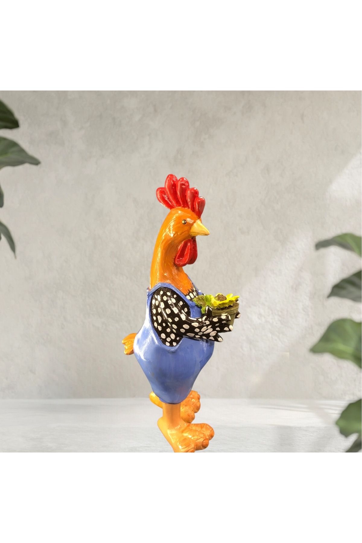 Home El yapımı polyester horoz biblo