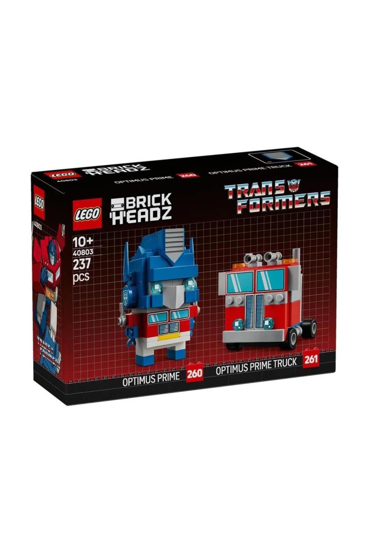 LEGO 40803 Brickheaz Optimus Prime Robot And Vehicle