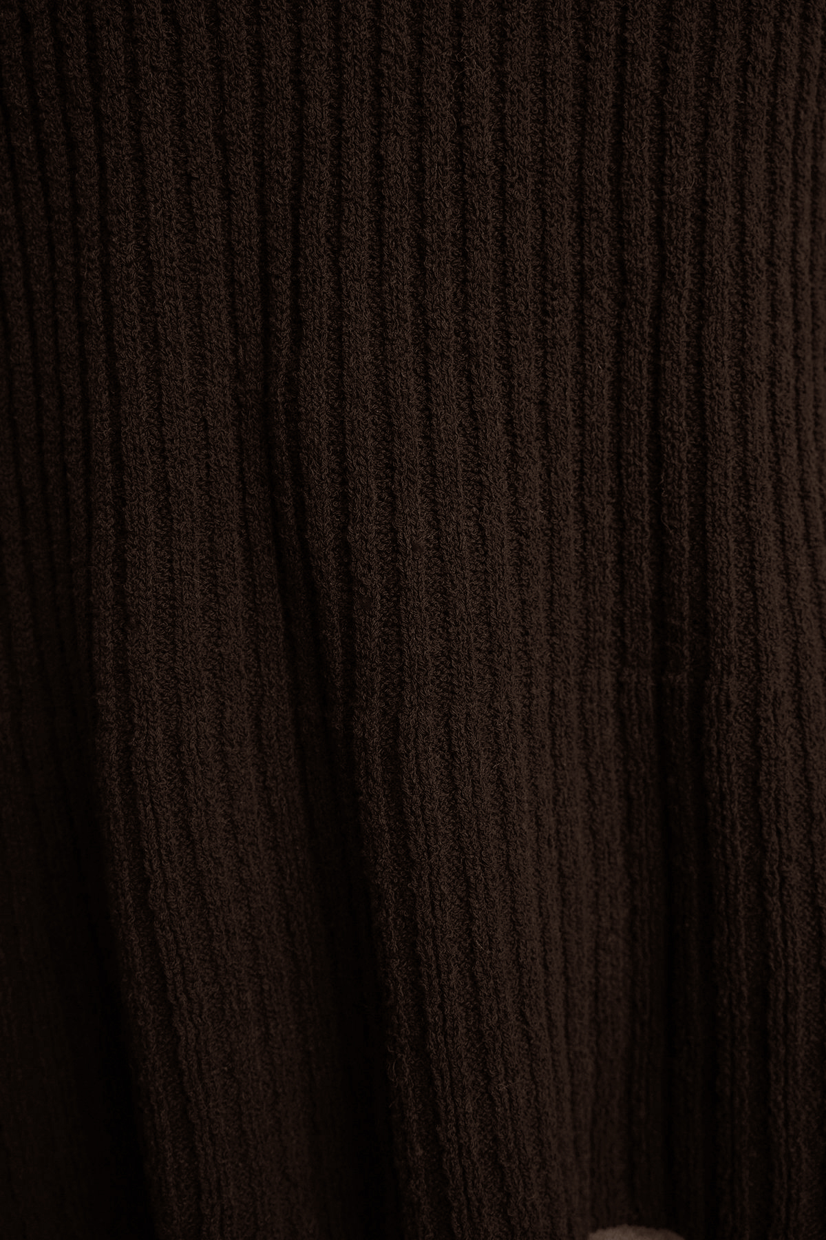 Trendyolmilla  More Sustainable Kahverengi Geniş Kalıp Peplum Detaylı Pamuklu Triko Kazak TWOAW25KZ00305 - Görsel 8