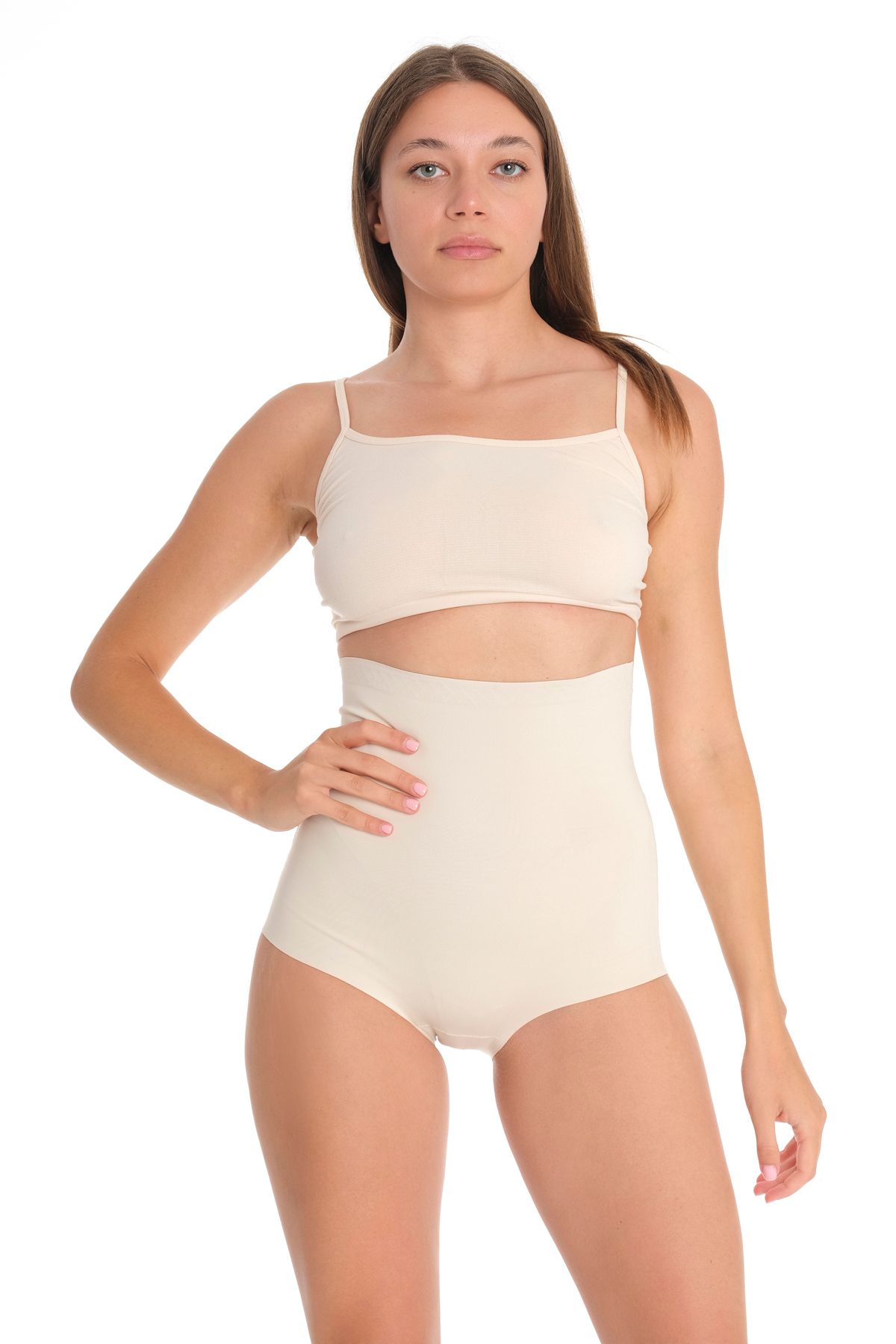 rebirth Toparlayıcı Iz Yapmayan Silikon Şeritli Kaydırmaz Lazer Kesim Kısa Slip Kilot Korse Ten Xl