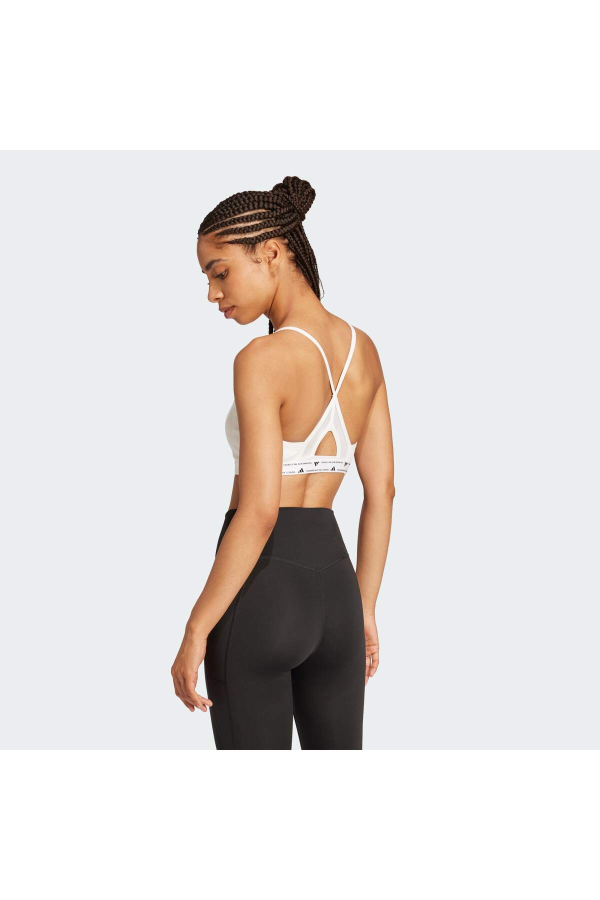adidas Aeroreact Training 3-Stripes Sporcu Sütyeni görsel 2