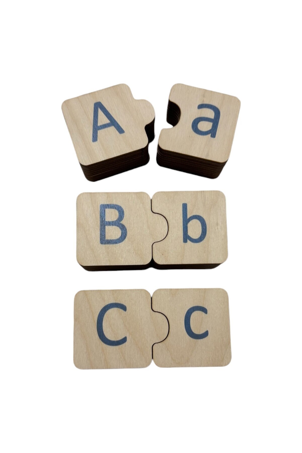 Mind of Toys Türkçe Alfabe Eşleme, 29 Harf, Mavi, Ahşap Alfabe Puzzle, Montessori Büyük Küçük Harf Bulmaca Oyunu fotoğrafı 7 (önizleme)