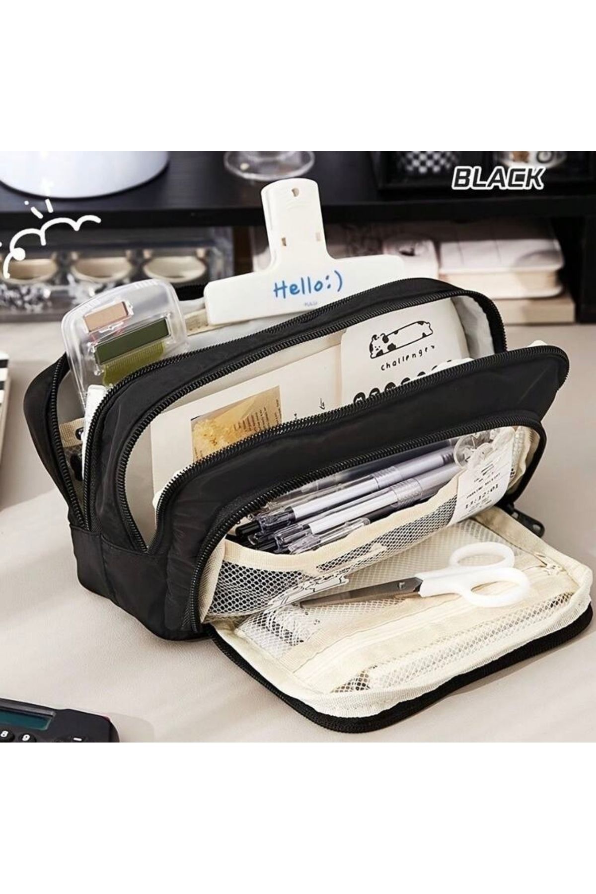 womistore Womi kawai çok bölmeli kalemlik