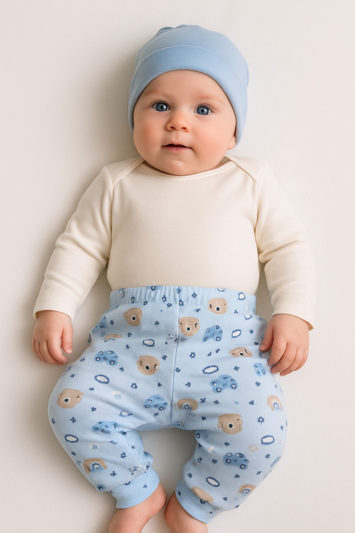 Kindo Baby 0/3 Ay 3/6 Ay 6/9 Ay 9/12 Ay - 1 Yaş,2yaş,3yaş,4yaş Penye Pantolon Çocuk Pijama, Bebek Pantolon fotoğrafı 7 (önizleme)