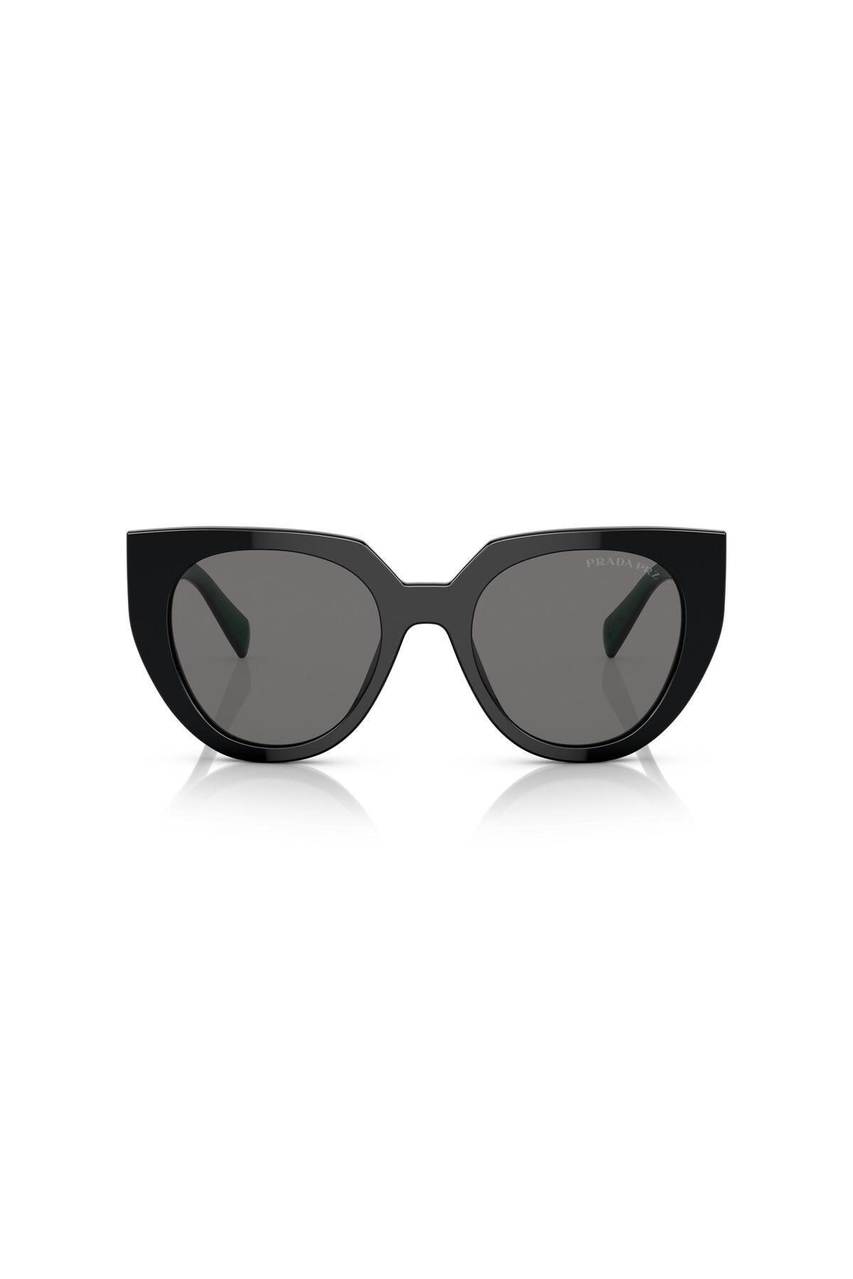عینک آفتابی مشکی زنانه پلاریزه 14ws Col 1ab 5z1 52 20 140 Prada