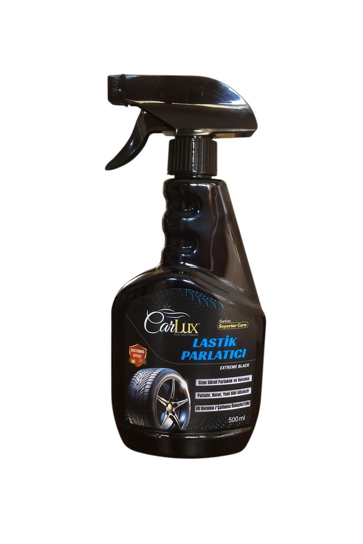carlux auto care products Lastik Parlatıcı Sprey 500 ml – Uzun Süre Kalıcı Islak Görünüm – Koruyucu Formül