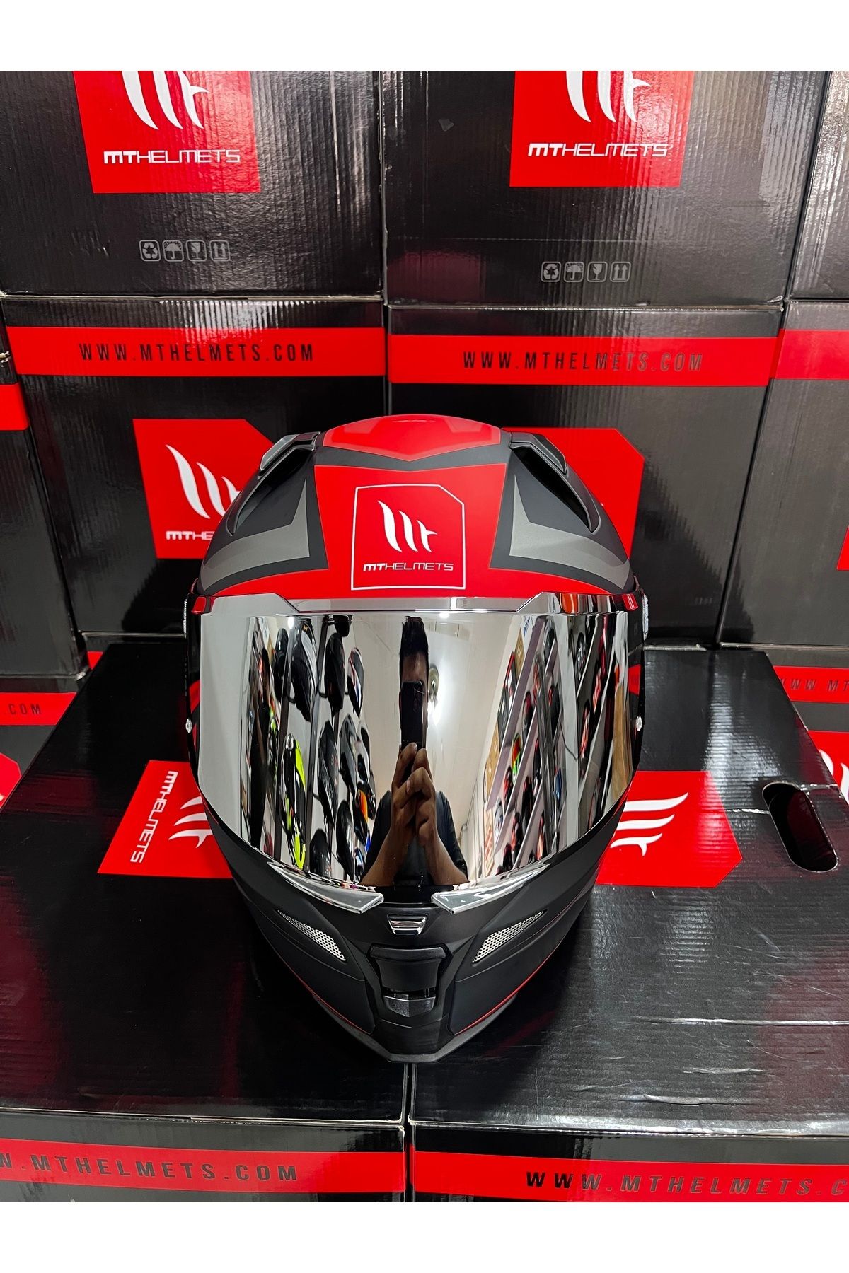 MT Helmets revenge 2 s kask (şeffaf vizörlü)