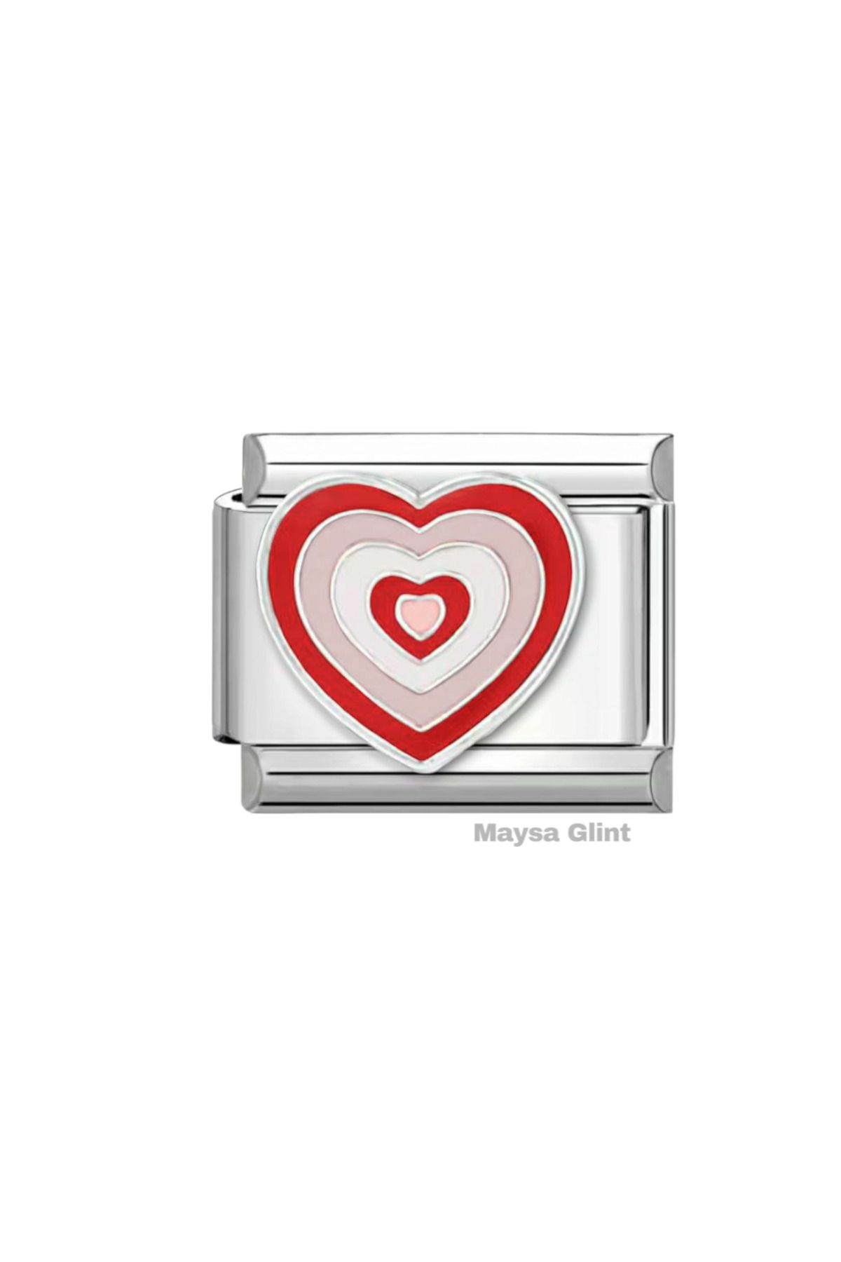 Maysa Glint Powepuff Girls Y2k Kalp Paslanmaz Çelik Charm Italyan Bileklik Charmı