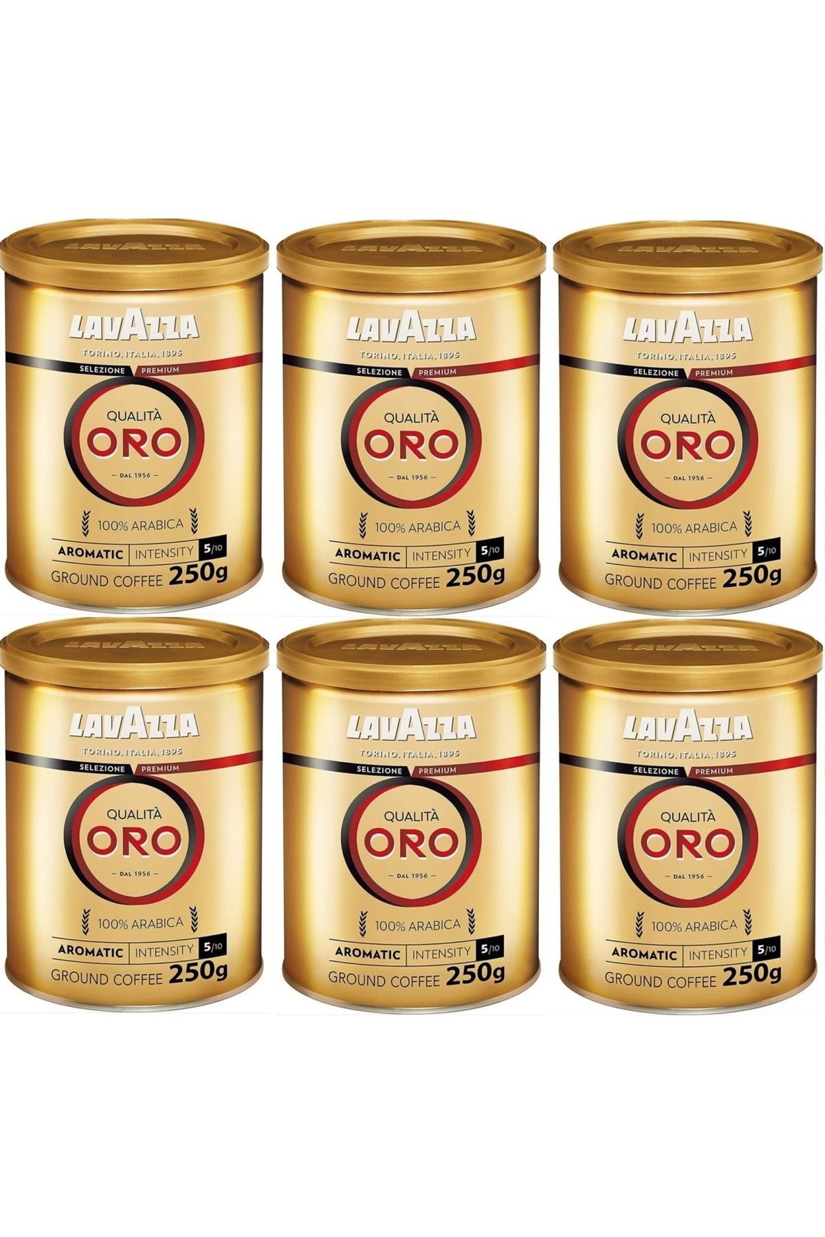 LavAzza Qualita Oro Filtre Kahve Teneke Kutu Altılı Set (250 GR x 6=1,5 kg) Orijinal