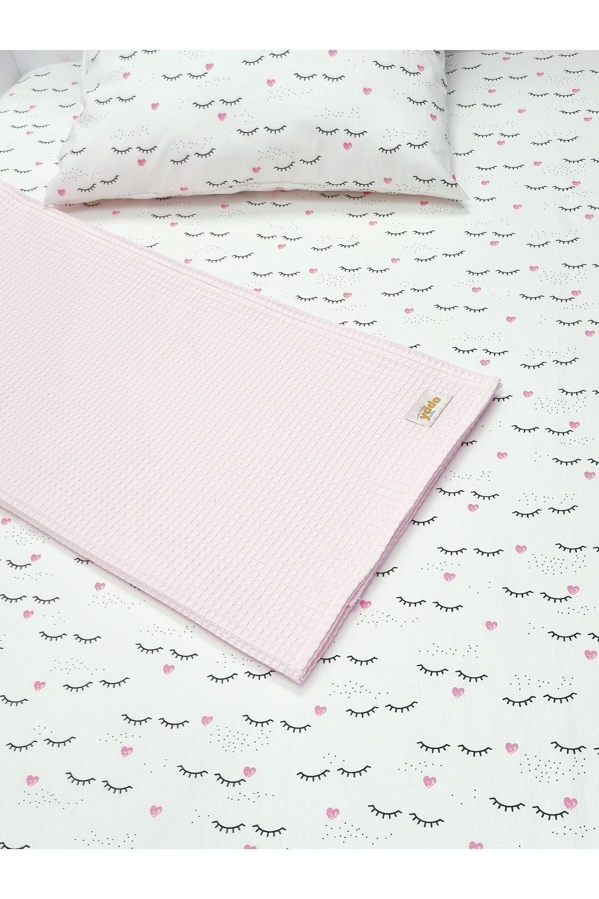 Yada Baby %100 Pamuk Poplin Waffle Bebek Pike Takımı (80 X 120 CM) (OEKO-TEX SERTİFİKALI) fotoğrafı 7 (önizleme)