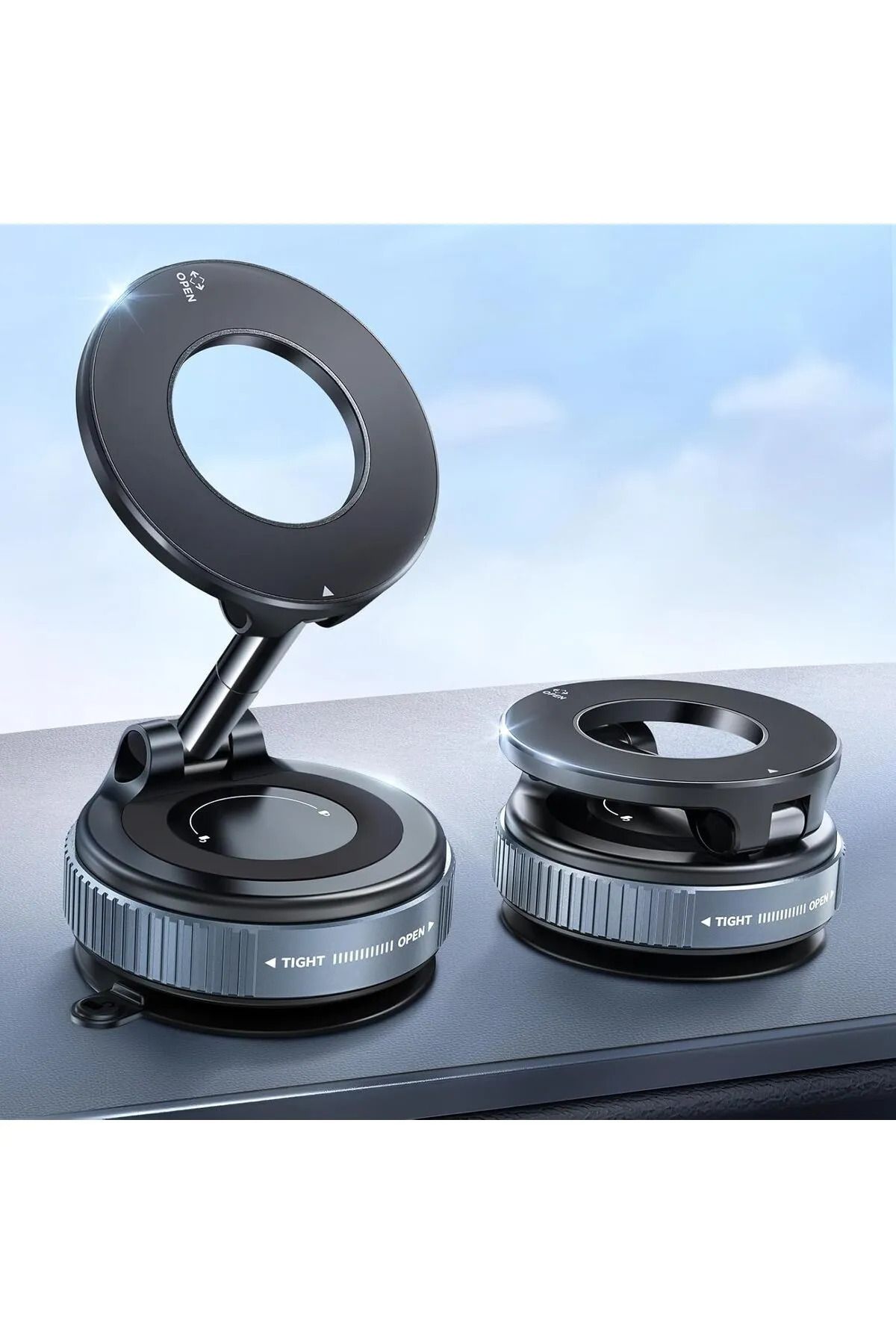 Asavia 360 Dönebilen Ayarlanabilir Araç Içi Tutucu Kullanılabilen Vakumlu K007 Magsafe Telefon Tutucu