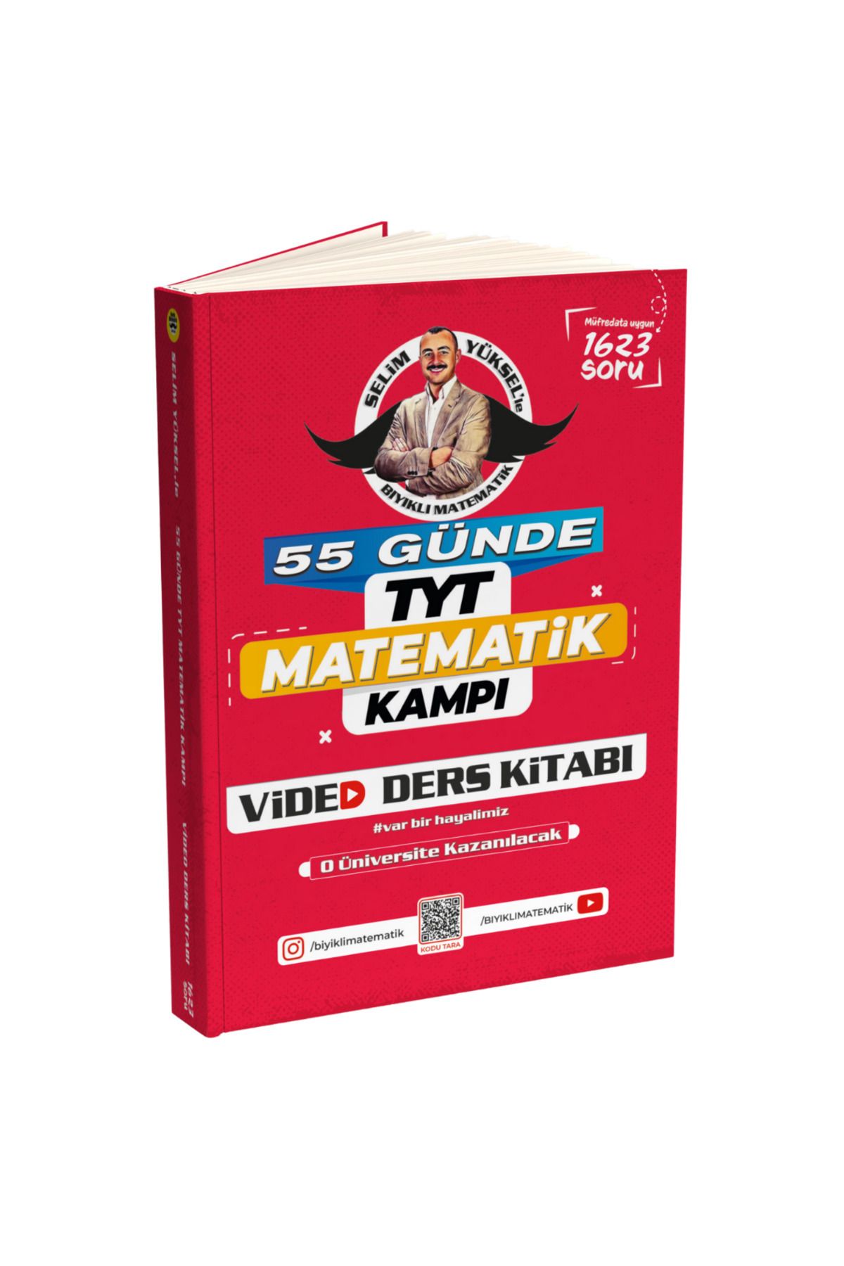 Bıyıklı Matematik E- 55 Günde Tyt Matematik Kampı Video Ders Kitabı Selim Yüksel -