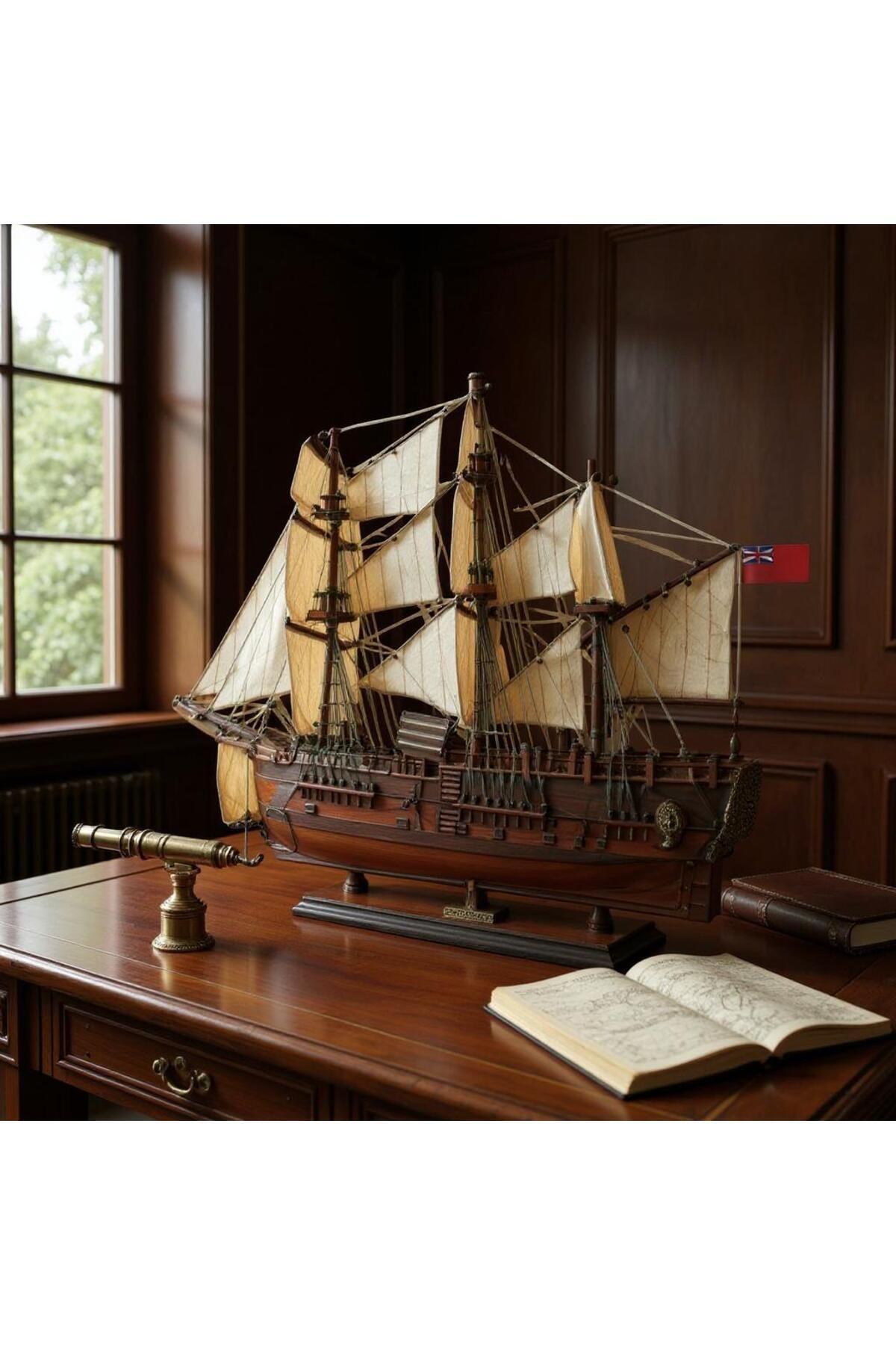 Vietnam gemiler DENİZCİLİK GRUBU-Vietnam Gemiler-HM BARK ENDEAVOUR-76x18x78 CM-JTS0006W-80