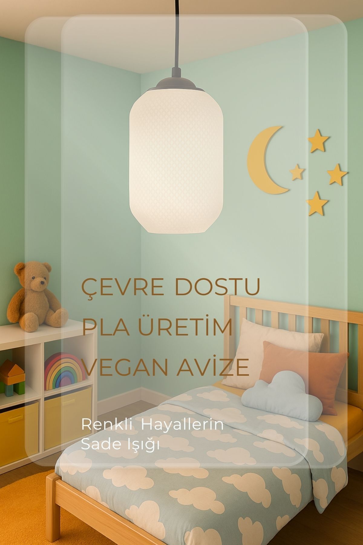 Findify Store Dekoratif Avize Yıldız Serisi Ev Ofis Veranda Çocuk Odası Mutfak 20 Cm
