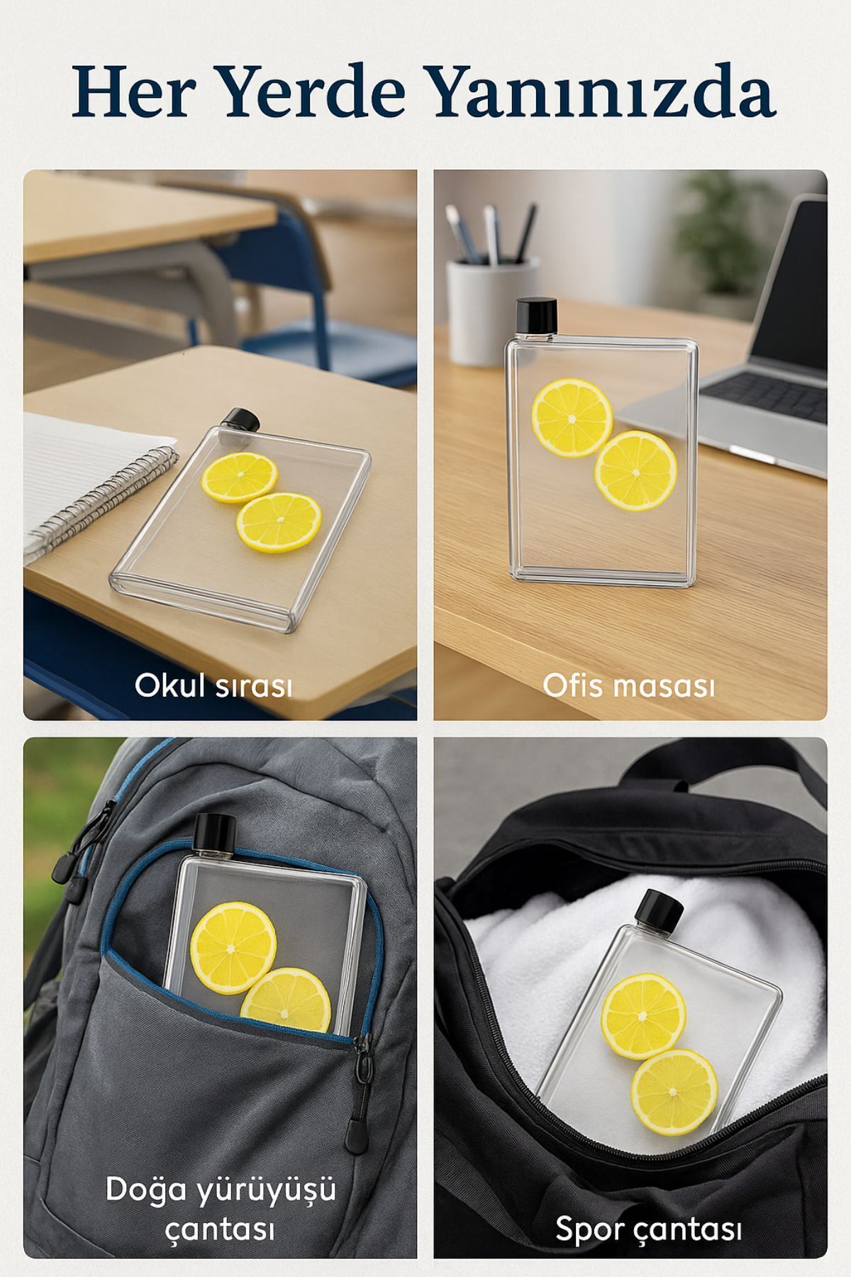 Open Home Concept-Flexibottle A5 – Multi-Purpose Transparent Notebook Flask for Cold Coffee, Water, Juice, Smoothie Transport 6