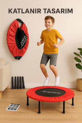 Leyaton Trambolin Katlanabilir Kuruluma Hazır Trambolin 102 Cm (40 Inç )
