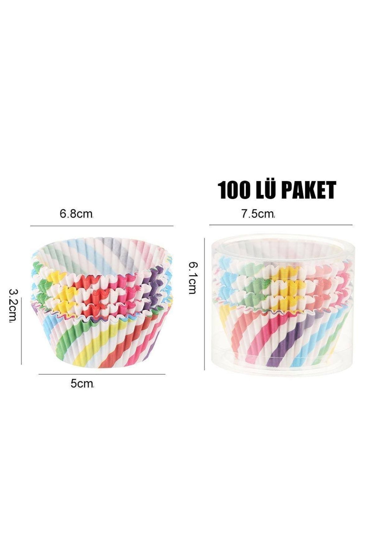 Transformacion-Muffin Mold - Muffin Paper - Muffin Cake Mold 100 Pieces 5