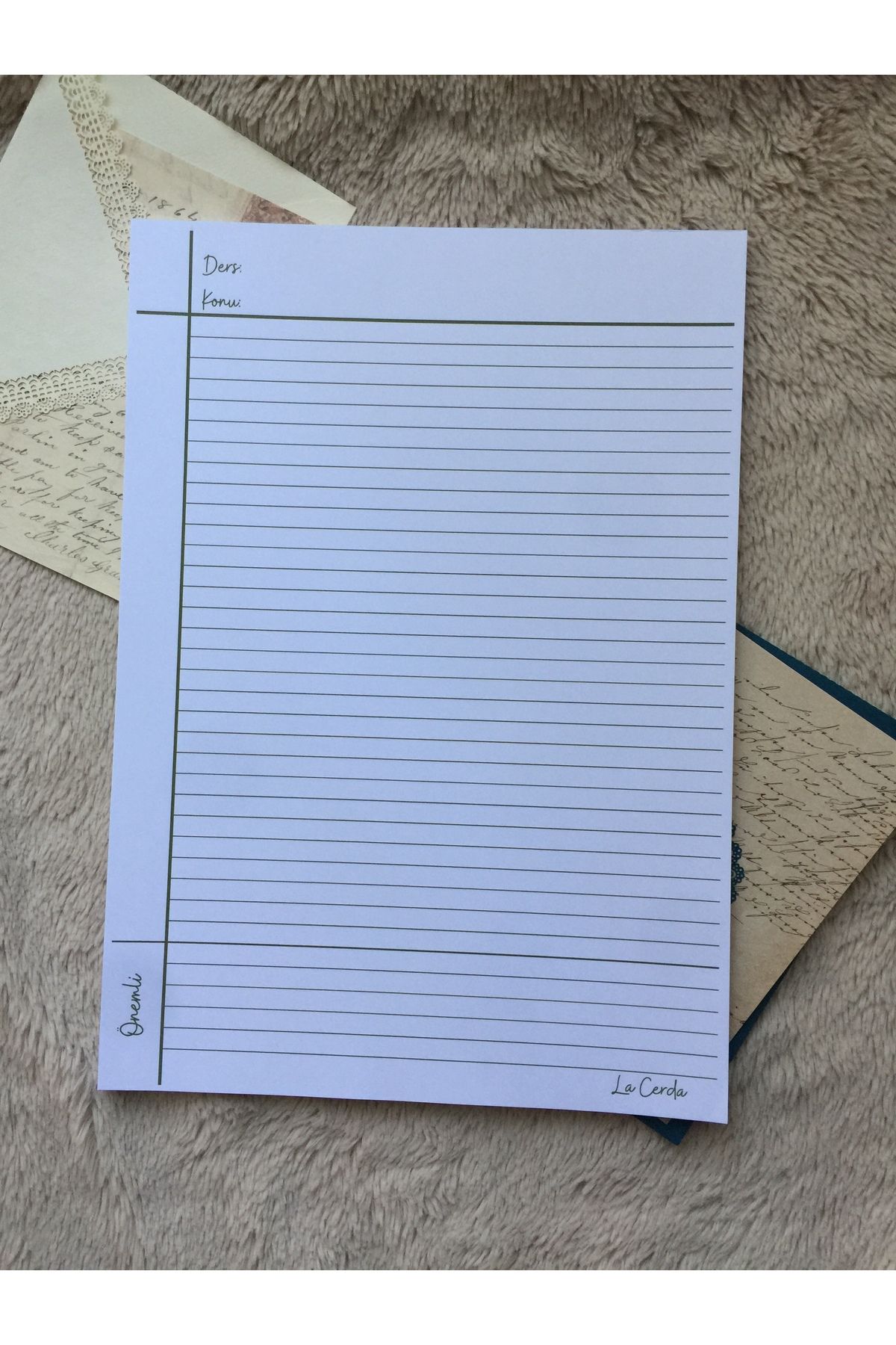 LaCerdaDesign A4 Notepad, Memopad, Not Defteri