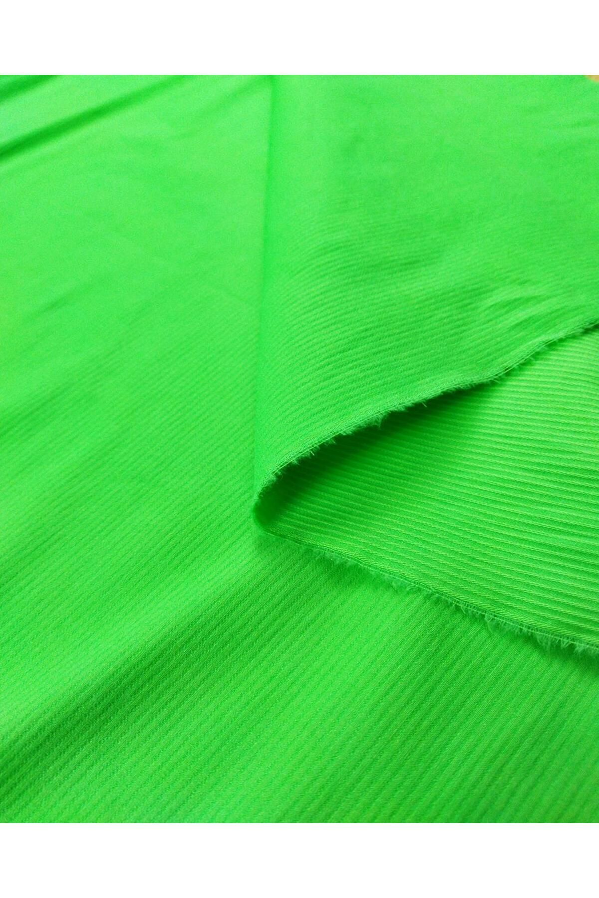 Kumaş Parça-Țesătură din bumbac cu dungi verzi - Dimensiune elastică (lățime 140 cm x lungime 140 cm) 6
