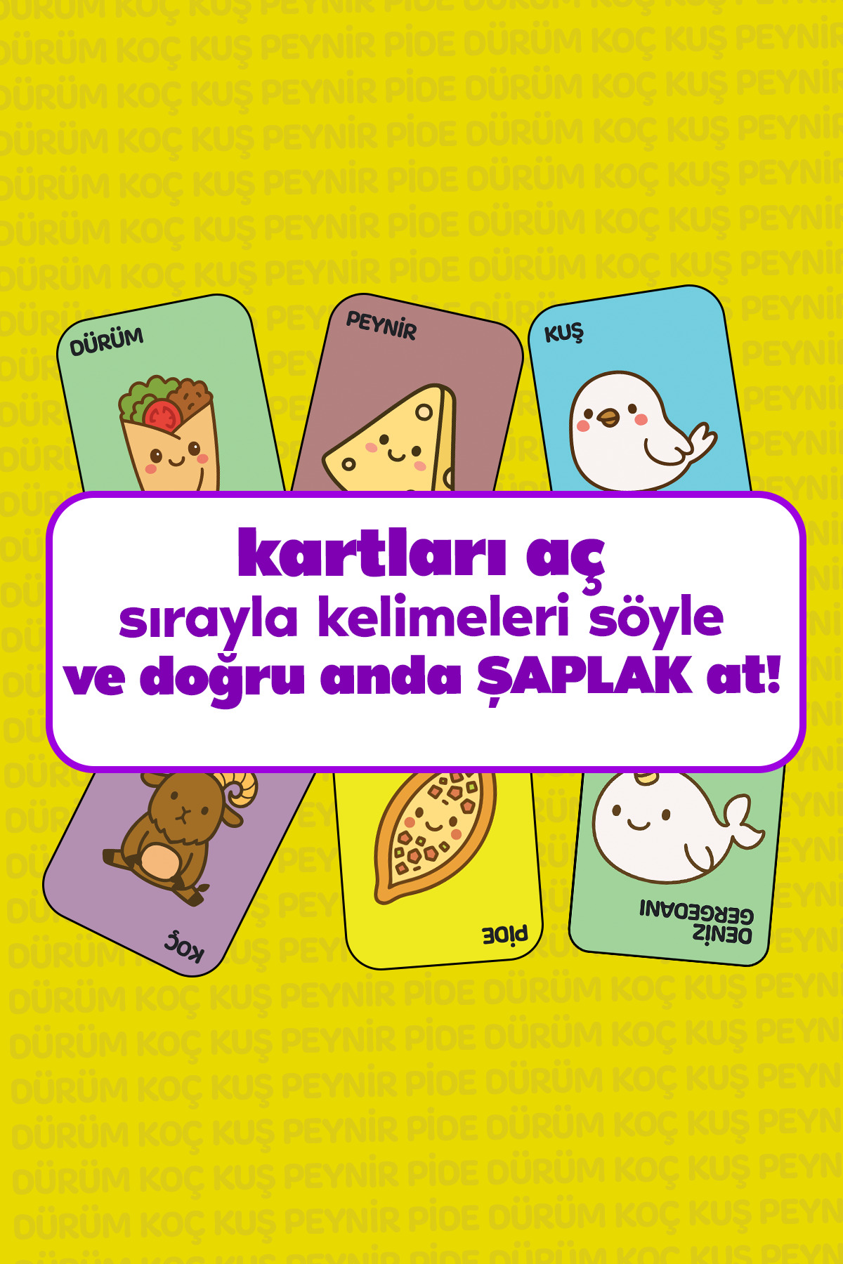 Molfy Çabuk Reflex Kutu Oyunu Dürüm Koç Kuş Peynir Pide Kart Oyunu Oyun Parti Eğlence Aile Arkadaş Oyunu fotoğrafı 5 (önizleme)