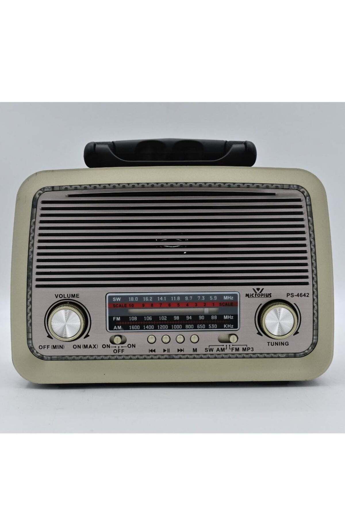 Micro Plus-Microplus Bluetooth FM Radio with Built in LED light & USB / AUX / MP3 / SD Card Function 4W PS-4642 1
