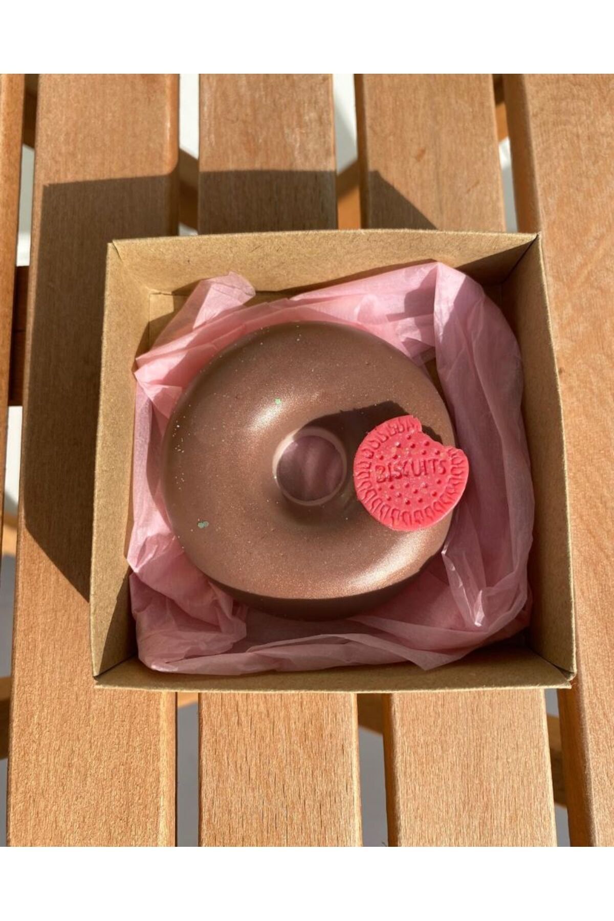 Atölye LoveBomb Çikolatalı Donut Vegan Hediyelik Dekoratif Sabun