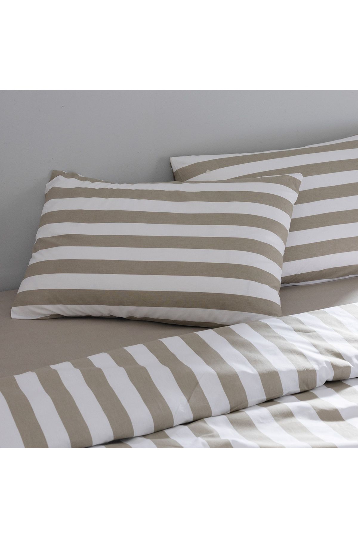 Madame Coco-Avignon Einzelbettbezug-Set, 100 % Baumwolle, Ranforce-Druck, Khaki 3