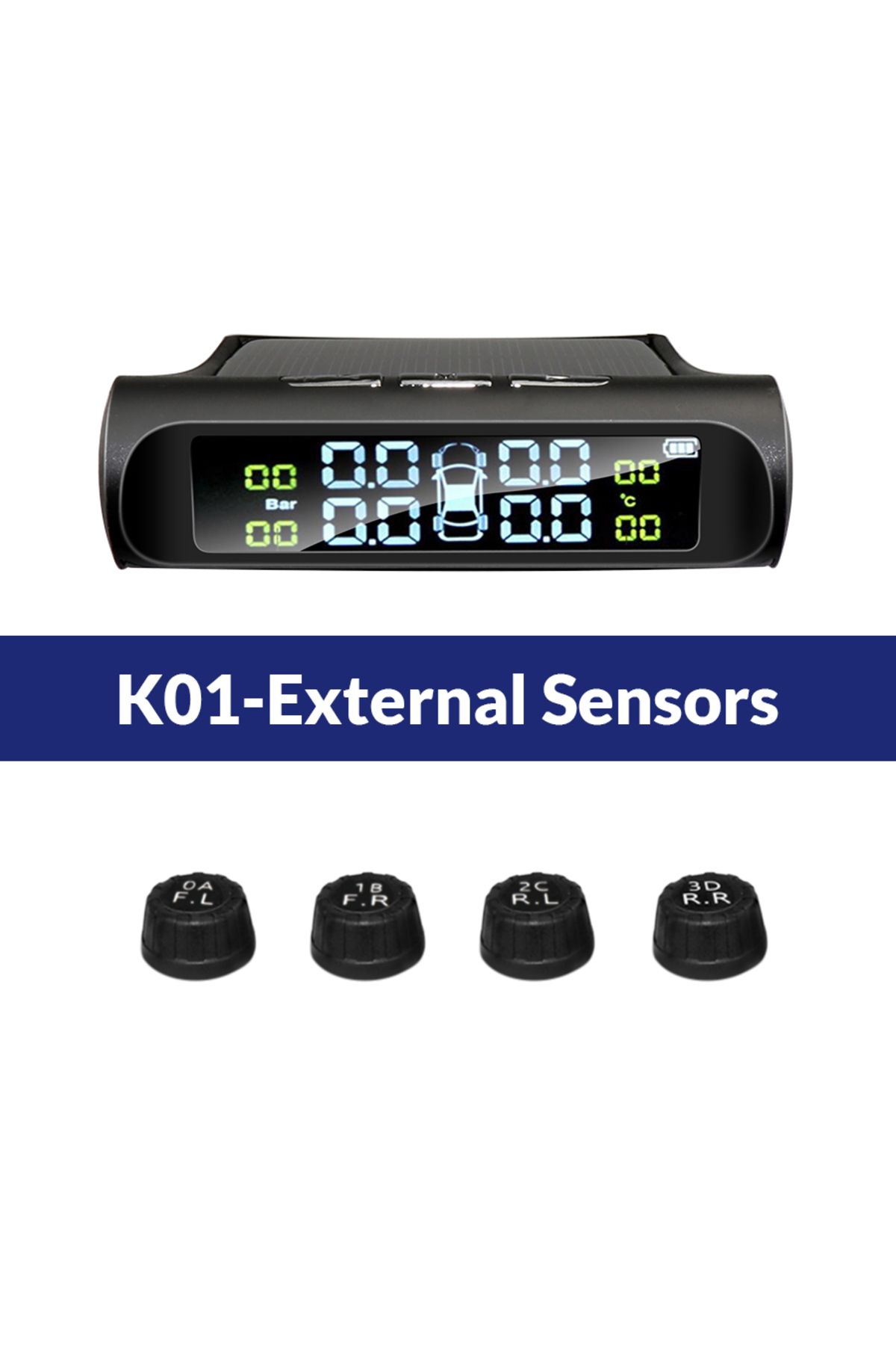 E-ACE-K01-external Sensors K01 Tpms Solar Sensor Intelligence Wireless Tire Pressure Monitoring Sys 1